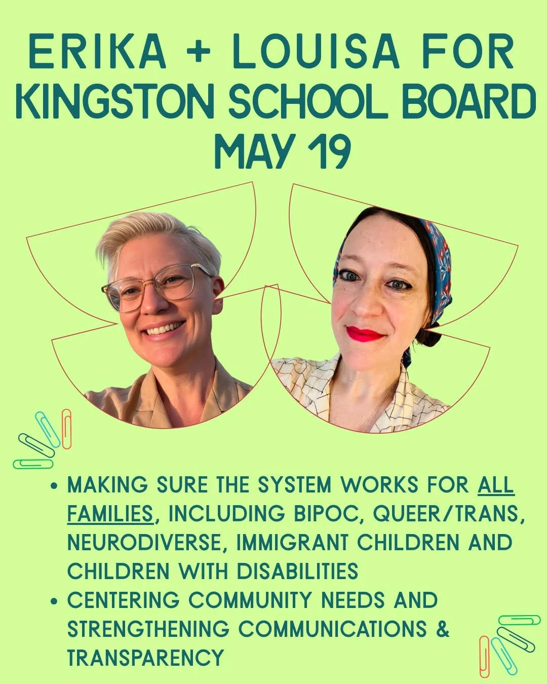 Meet the Candidates: Erika Bernabei and Louisa Solomon for Kingston ...