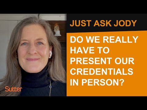 Just Ask Jody: "Do we really have to present our agency credentials in person?"