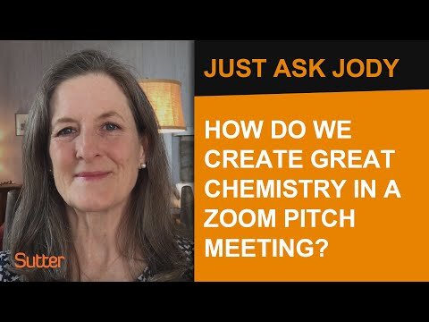 Just Ask Jody: "How do we create great chemistry in a Zoom meeting?"