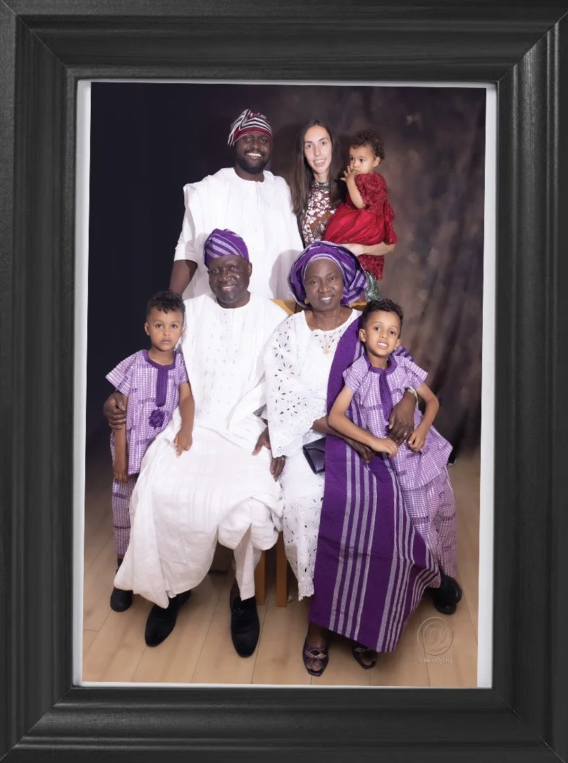 Mayowa family Framed Print