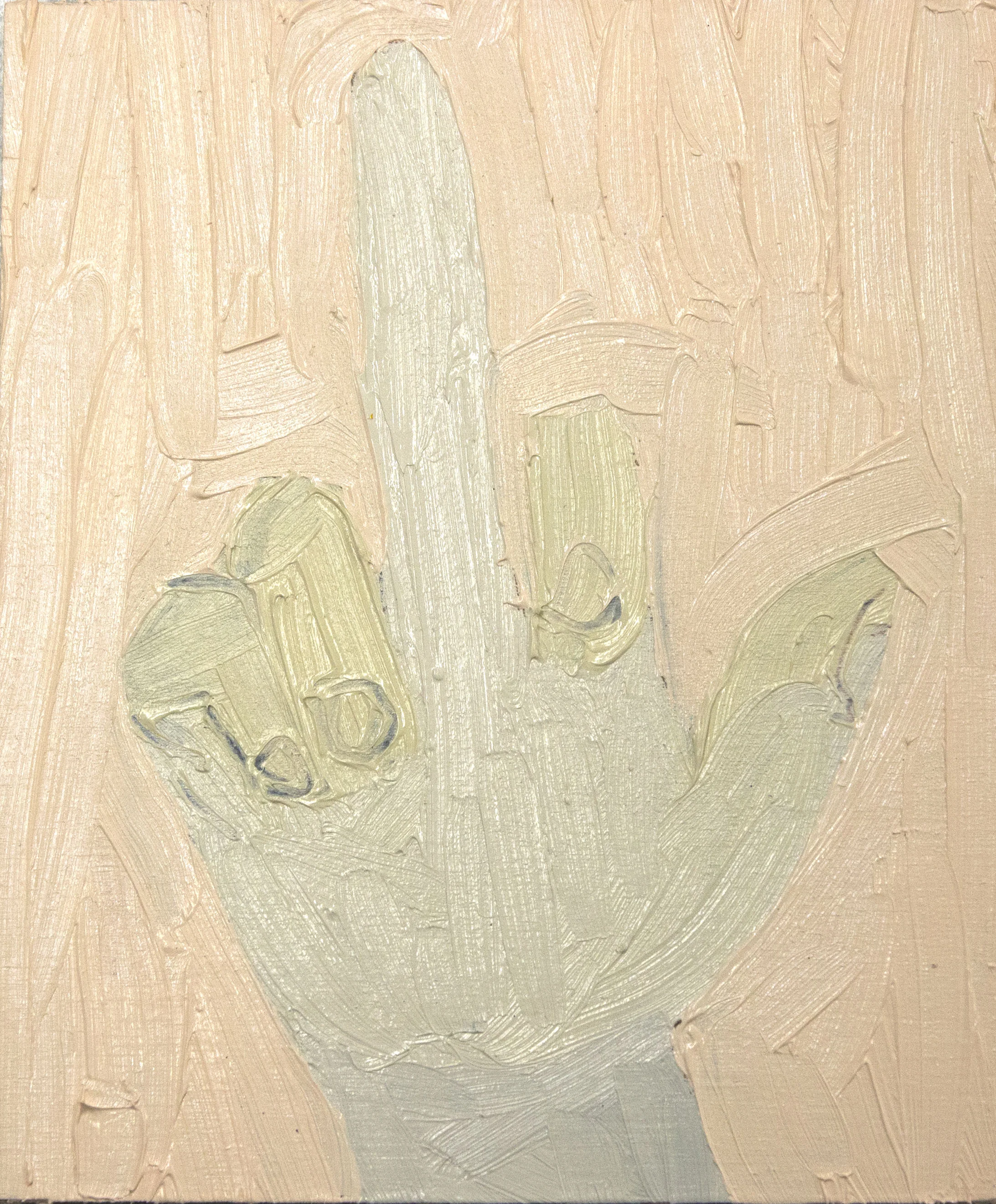 "Three fingers and a thumb"