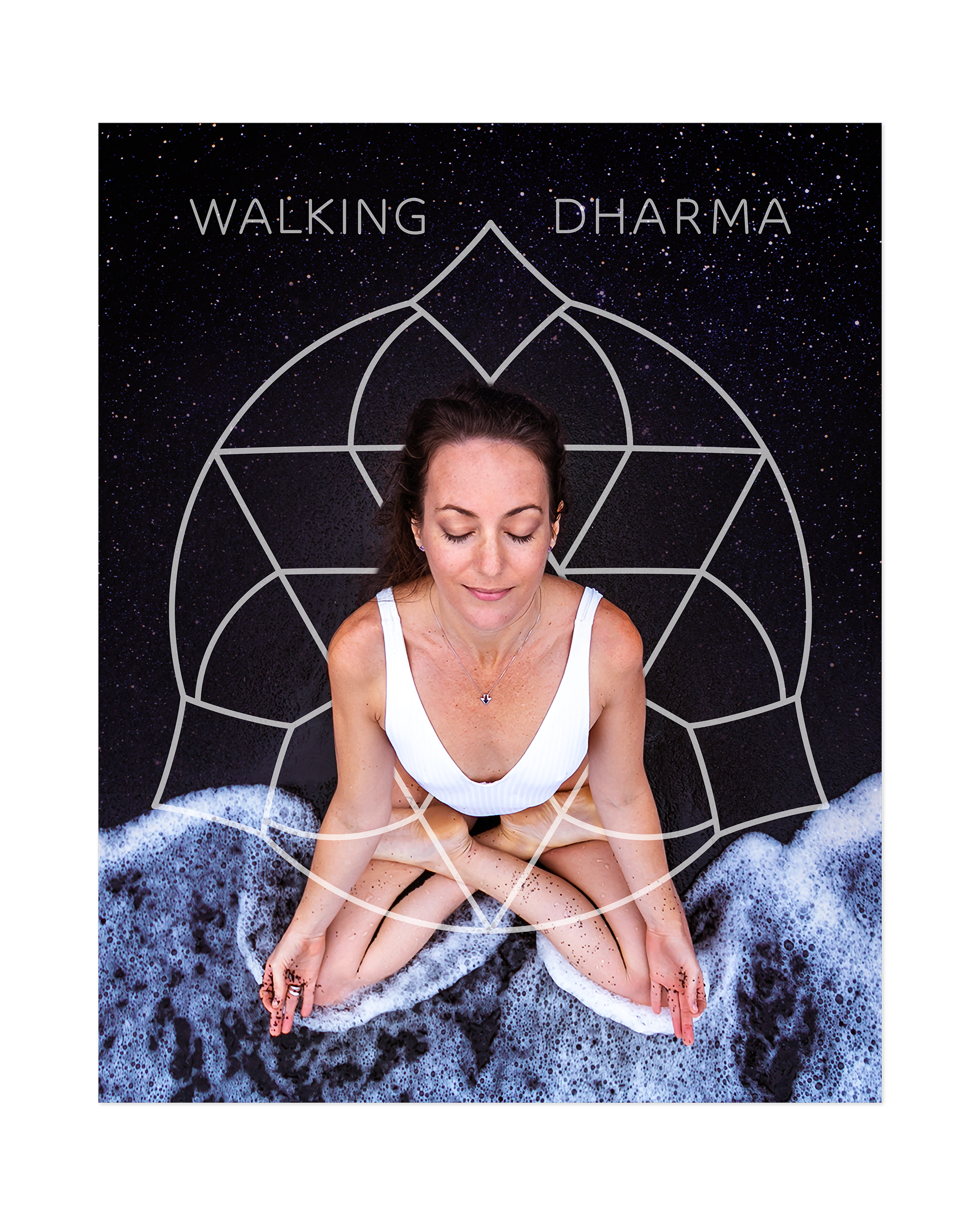 Photo Retouching for Cover Art for Walking Dharma Podcast