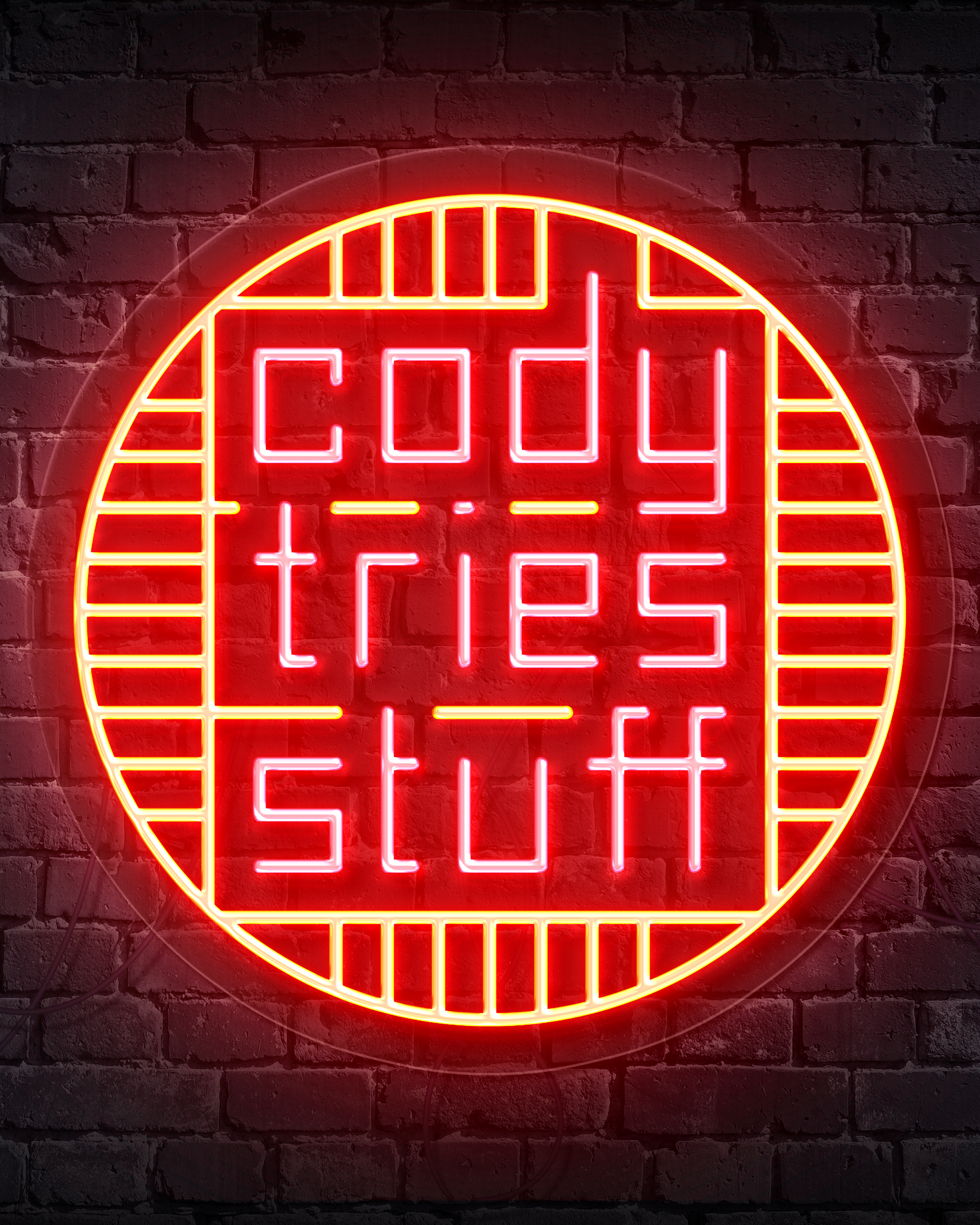 Lighted Sign Design for Cody Tries Stuff