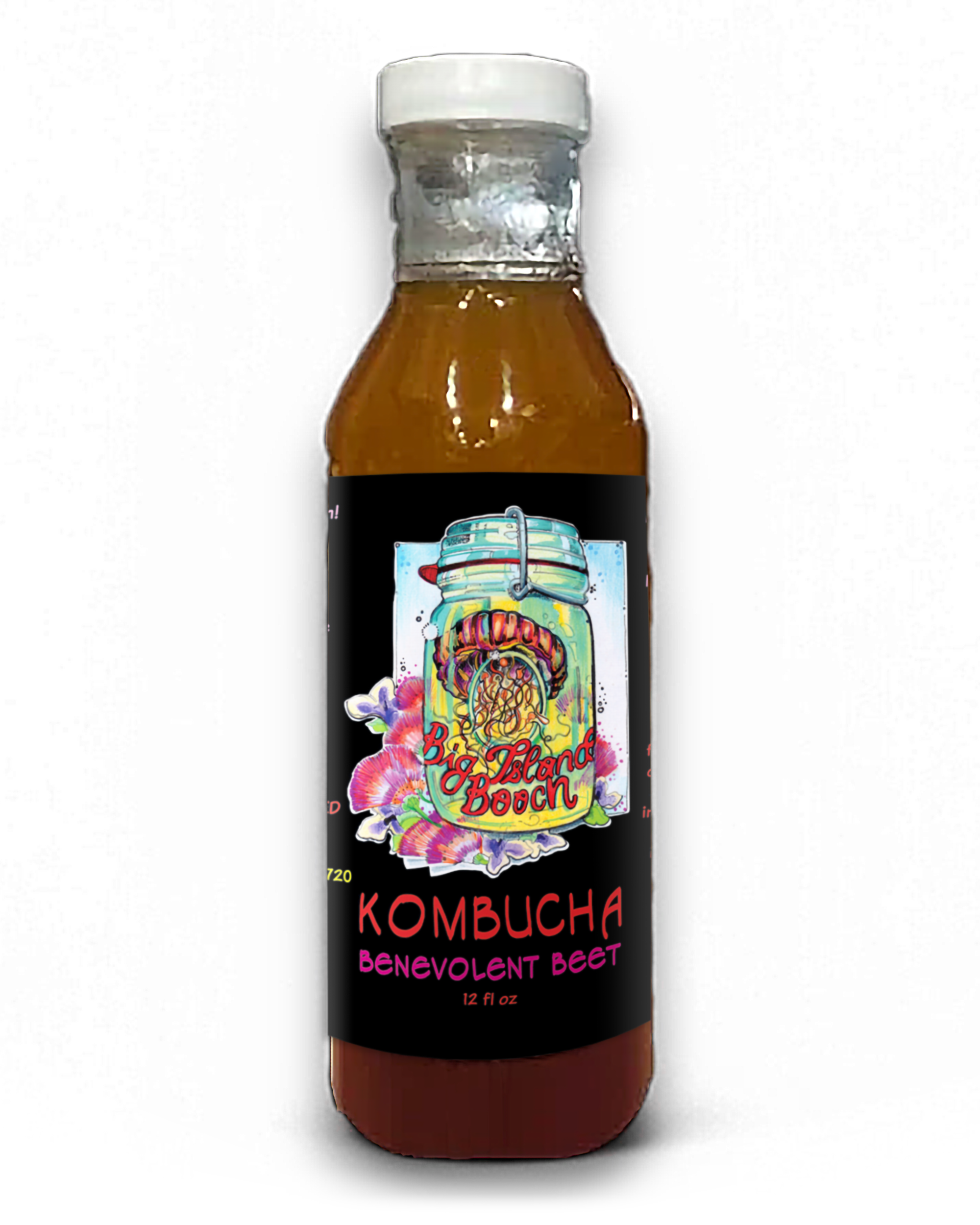 Original Package Design for Big Island Booch Kombucha