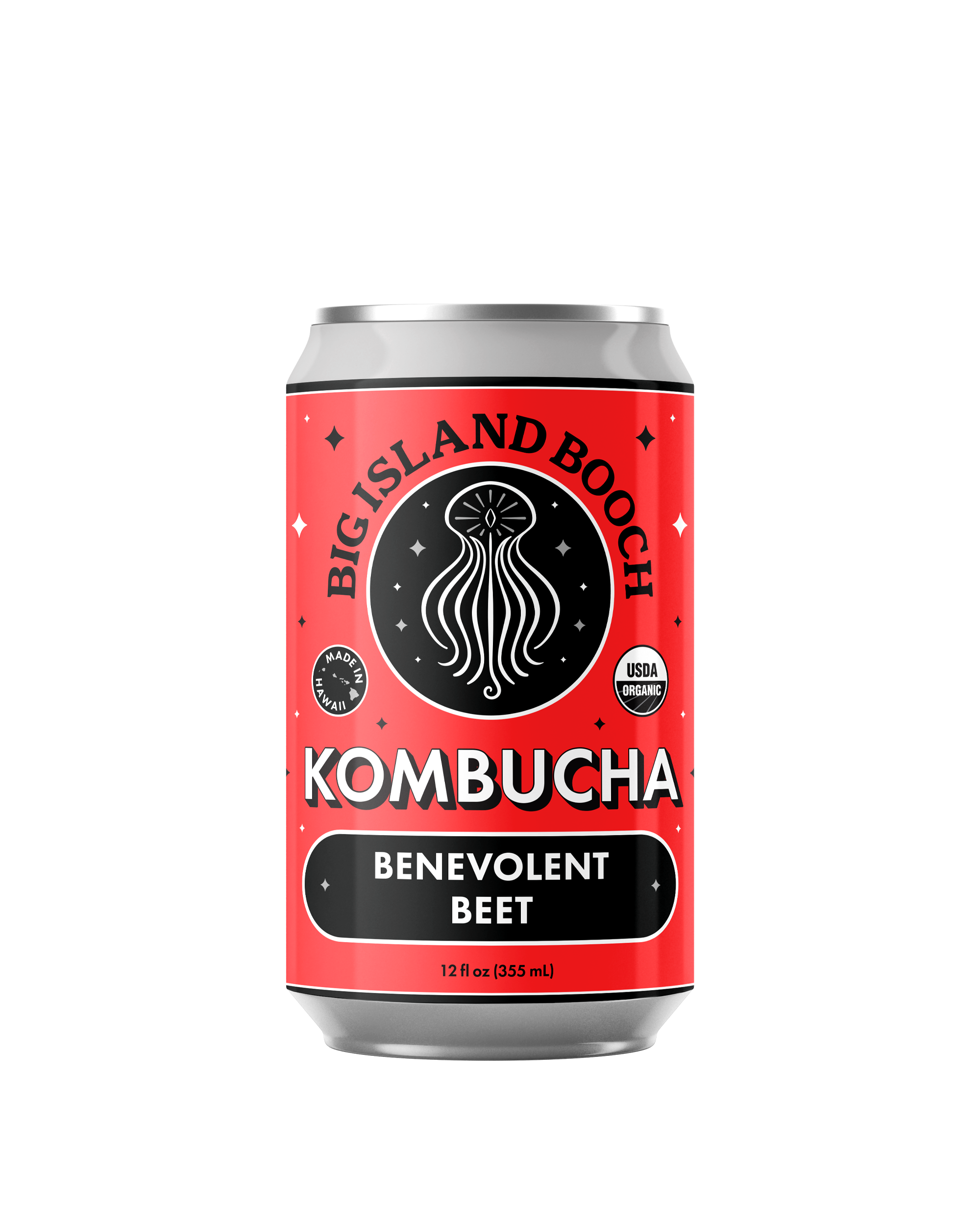 Package Redesign for Big Island Booch Kombucha