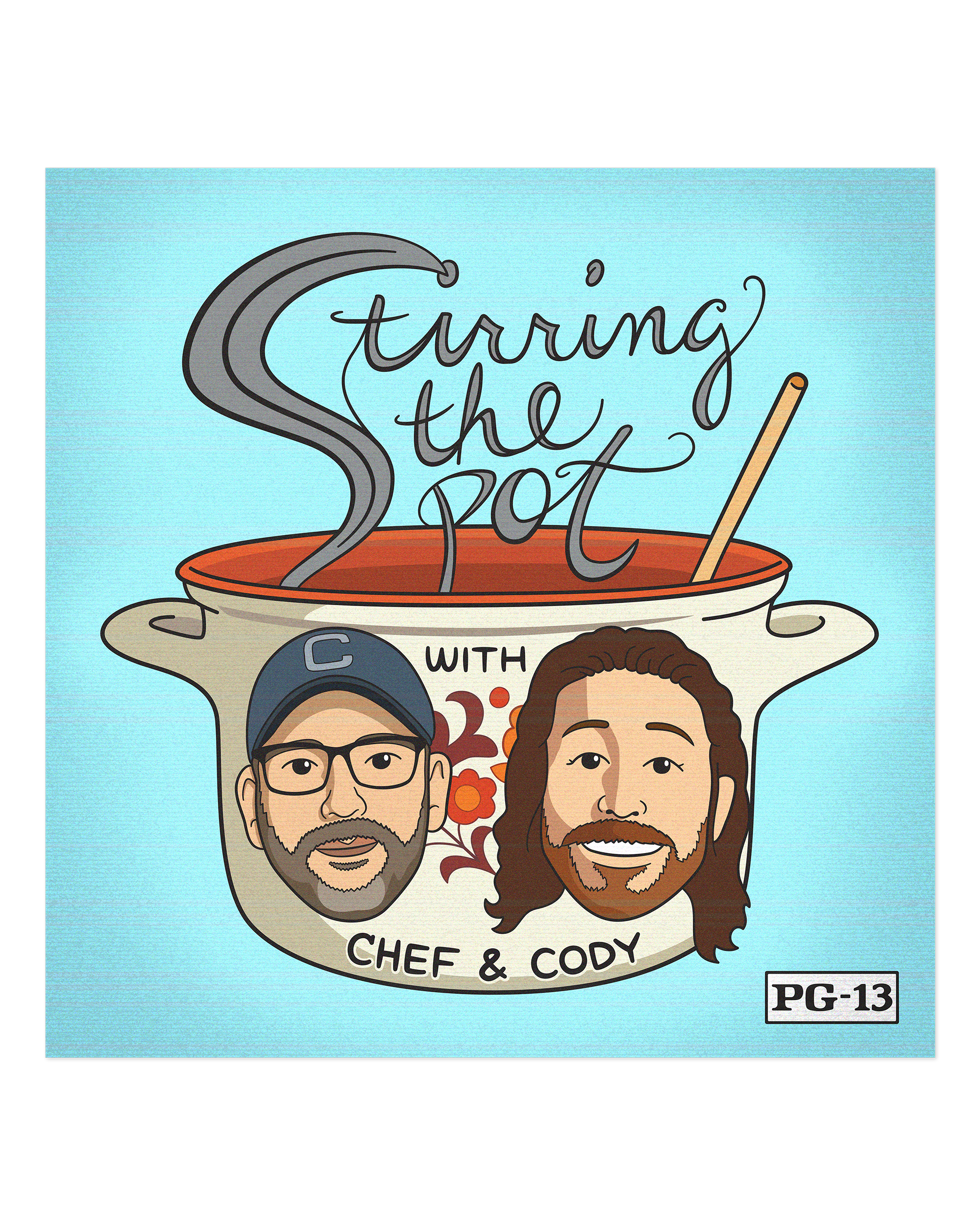 Cover Art Illustration for Stirring the Pot Podcast