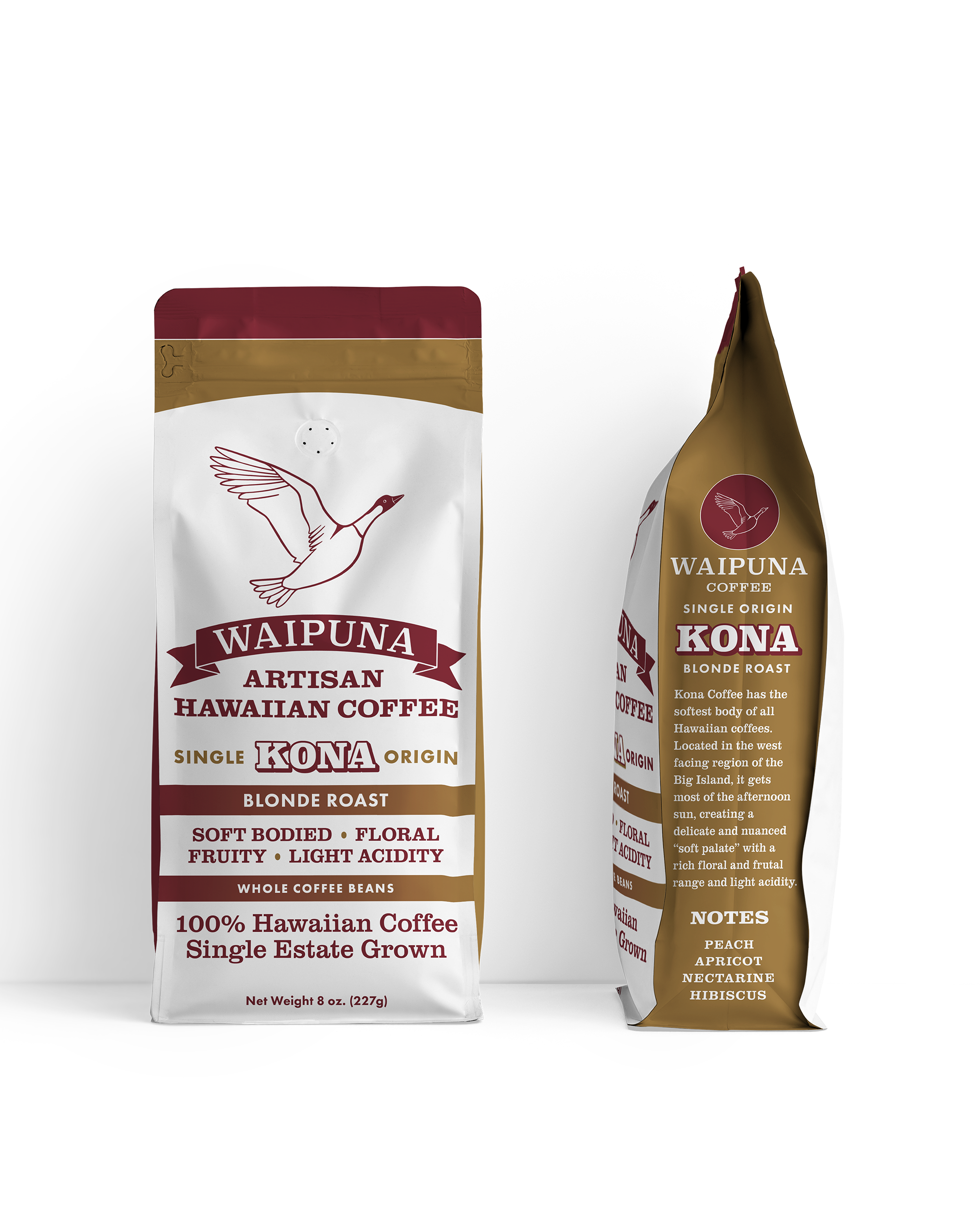 Design for Waipuna Coffee Packaging Bags