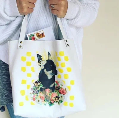 diy leather chihuahua tote