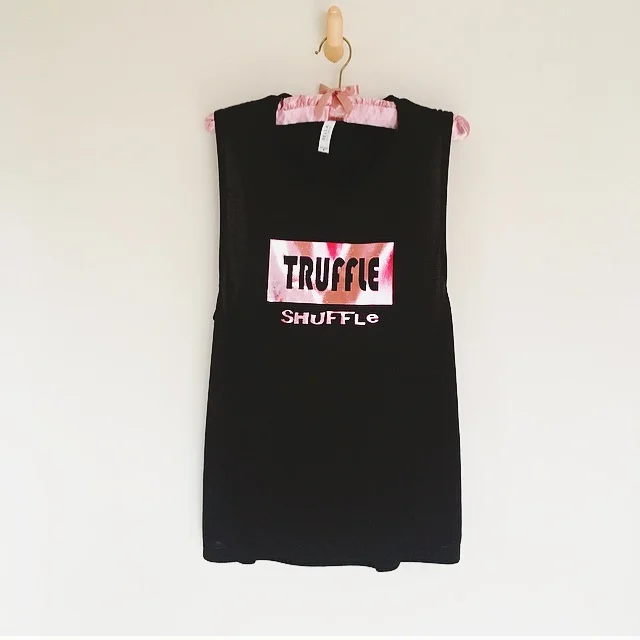 diy truffle shuffle workout tank