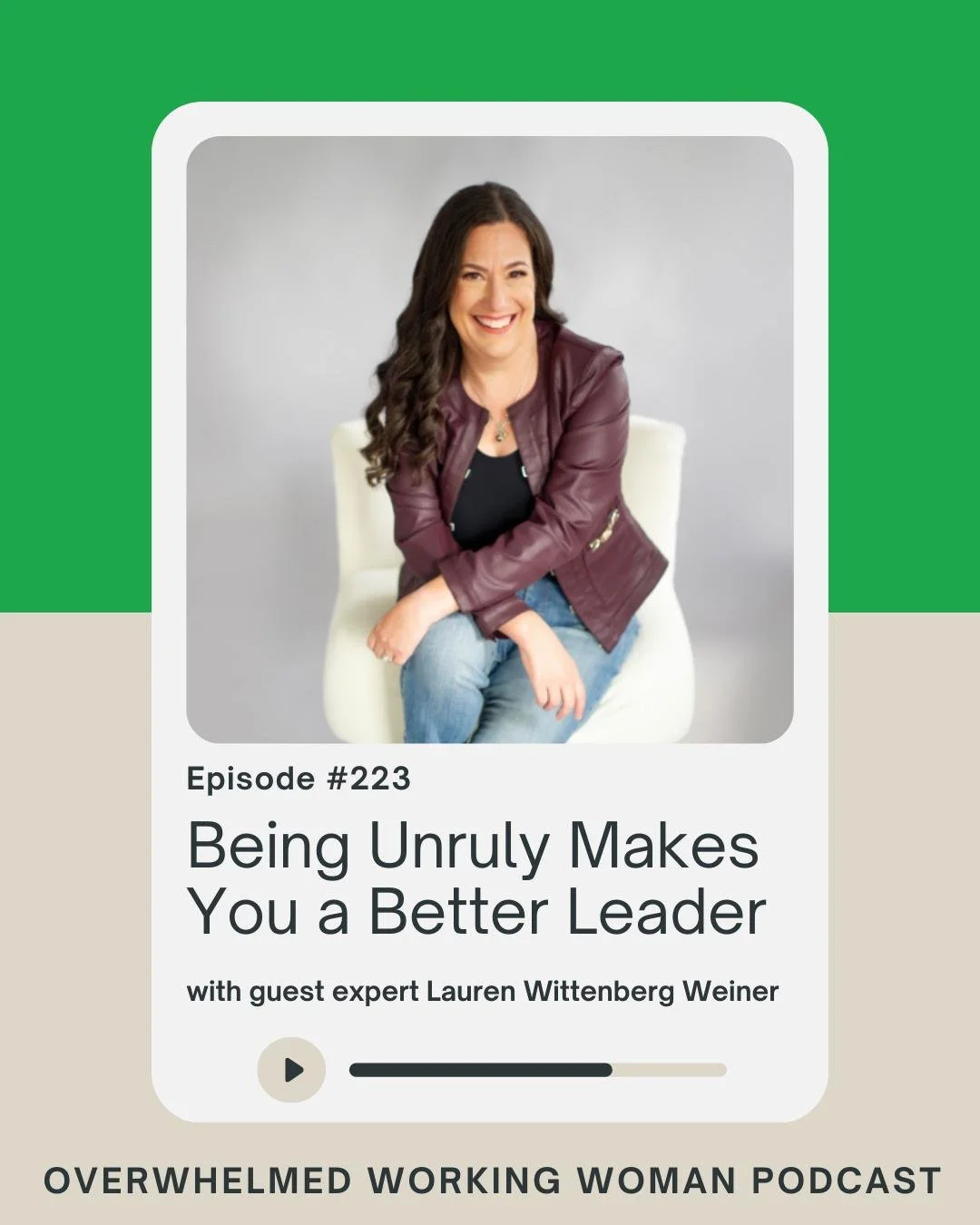 Rules aren&rsquo;t the enemy. Blind obedience is.

My guest this episode, author, speaker, and leader Lauren Wittenberg Weiner, knows that when you truly understand the rules &mdash; written and unwritten &mdash; you earn the right to question them.
