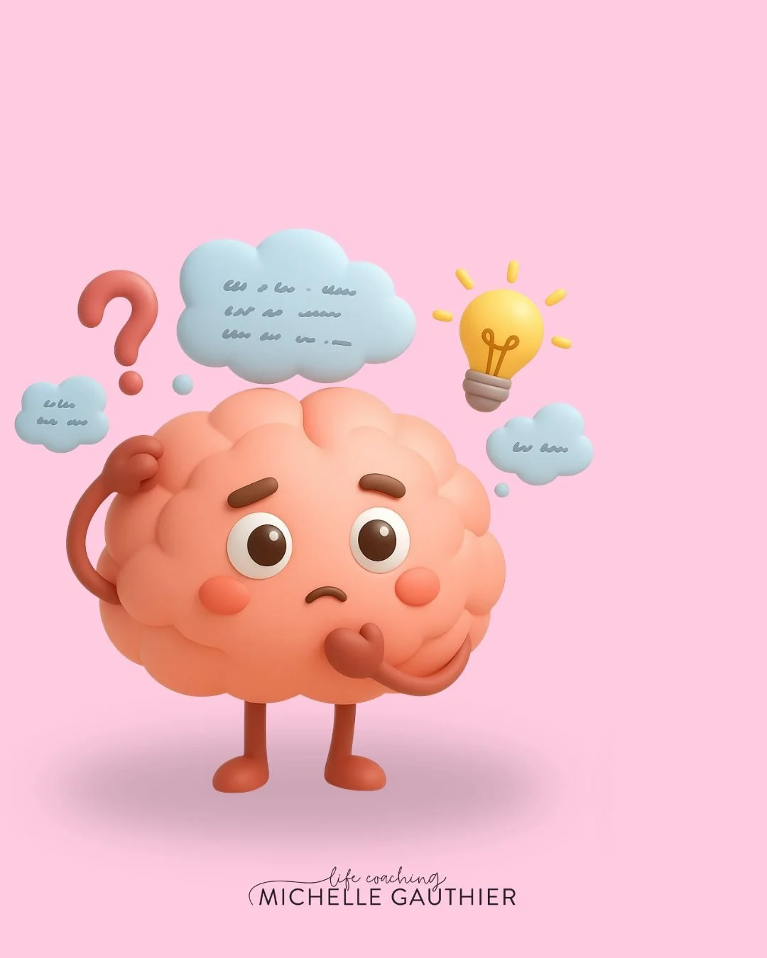 Every morning, I check in on my thinking.

Our brains are always offering thoughts, many of them untrue. I&rsquo;ve learned to just write them down, without judgement or questioning why I&rsquo;m thinking them. Here are some of the gems my brain has 