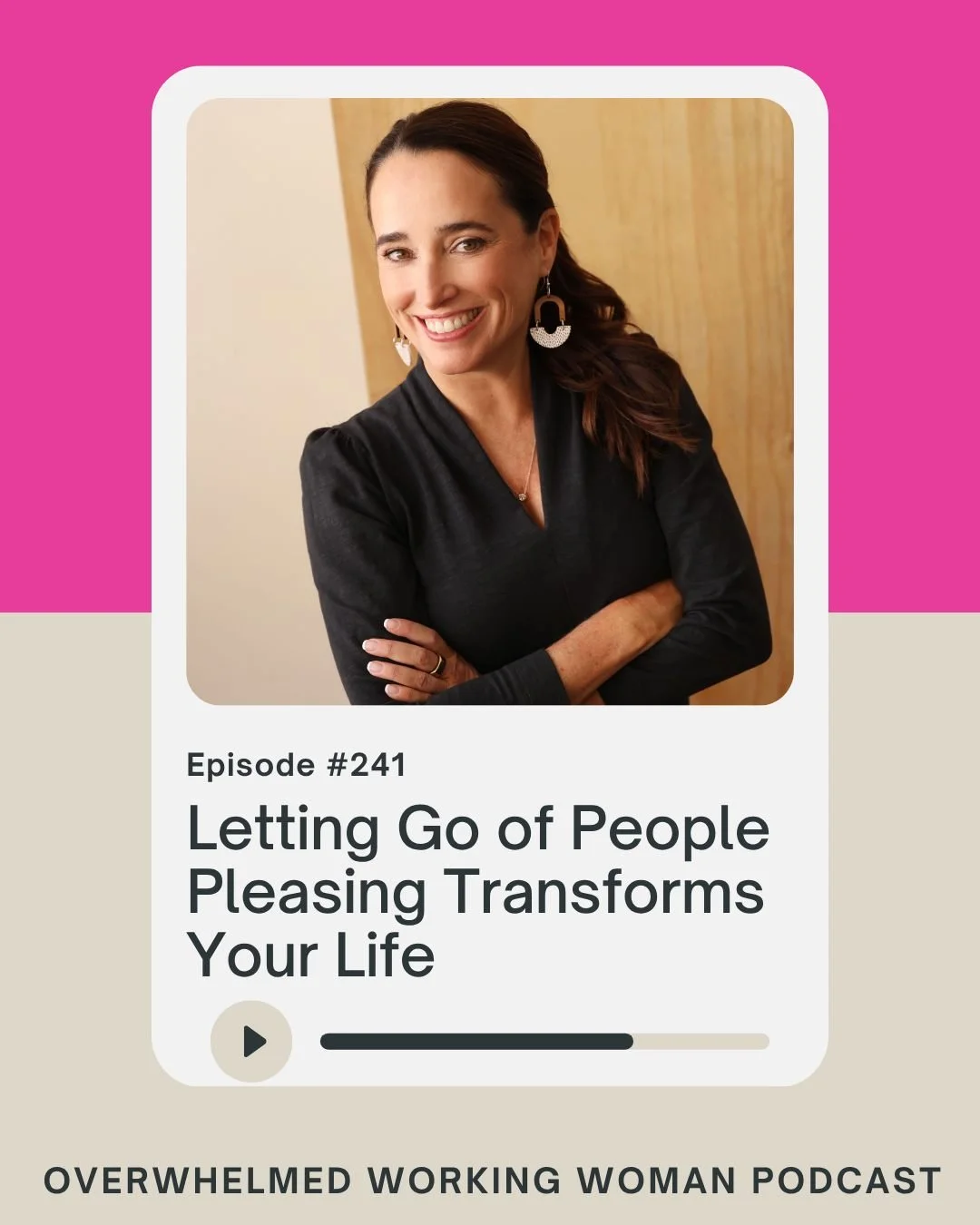 Letting go of people pleasing will change your life.

But most people stay stuck because even if you want to stop people pleasing, you&rsquo;re scared of being seen as selfish, difficult, or &ldquo;too much.&rdquo;

People pleasing feels like being k