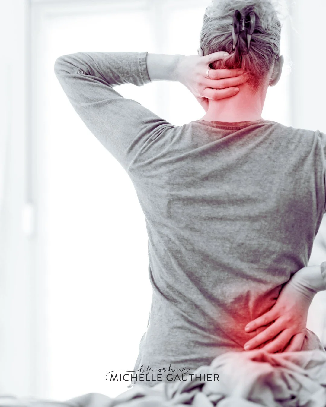 Every feeling we have shows up in our body somewhere. Overwhelm might feel like a spinning in your head. Joy might feel like a lightness in your chest. Worry could feel like a pulling in your lower back.

Tuning into how your body feels is a quick wa