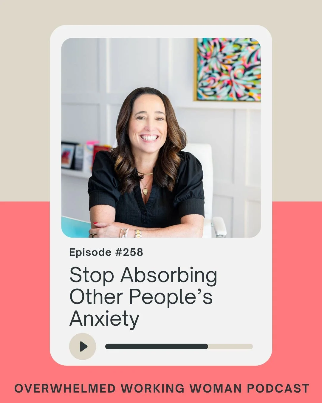 When we (intentionally or not) take on other people's panic, frustration, or anxiety, we lose access to the very thing that could actually help them: our calm.

Most of us were never taught how to care without carrying, so we absorb stress from cowor