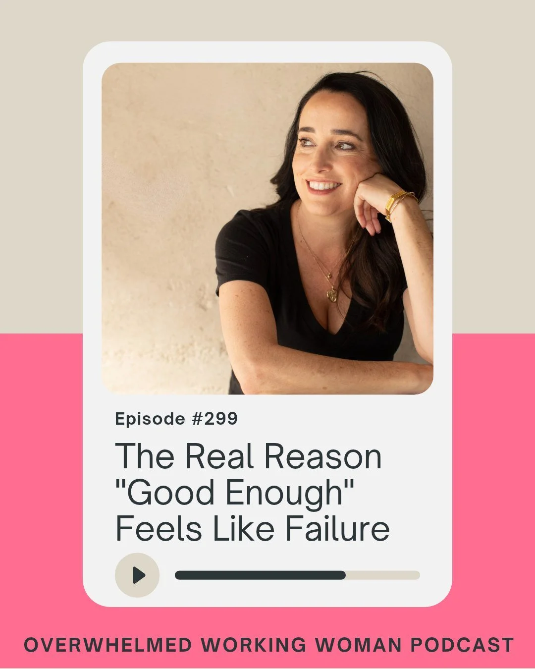 Here's what I've come to realise: doing less isn't the same as caring less.

When you're a high-achieving woman, doing less can feel like failure. (Trust me, I get it.) But sometimes, trying to do everything at your best actually stops you from doing