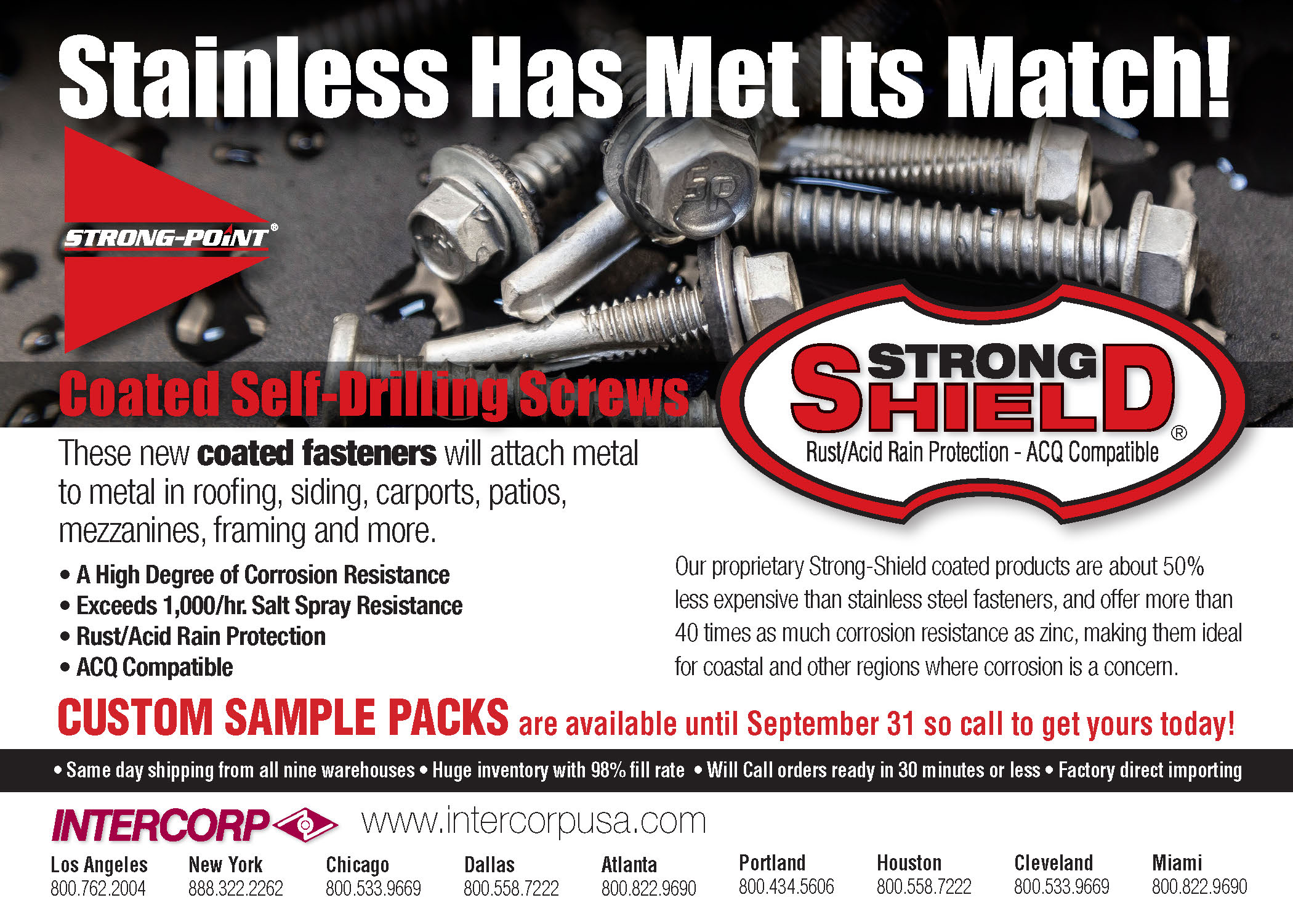 Strong Point Coated Screws Postcard