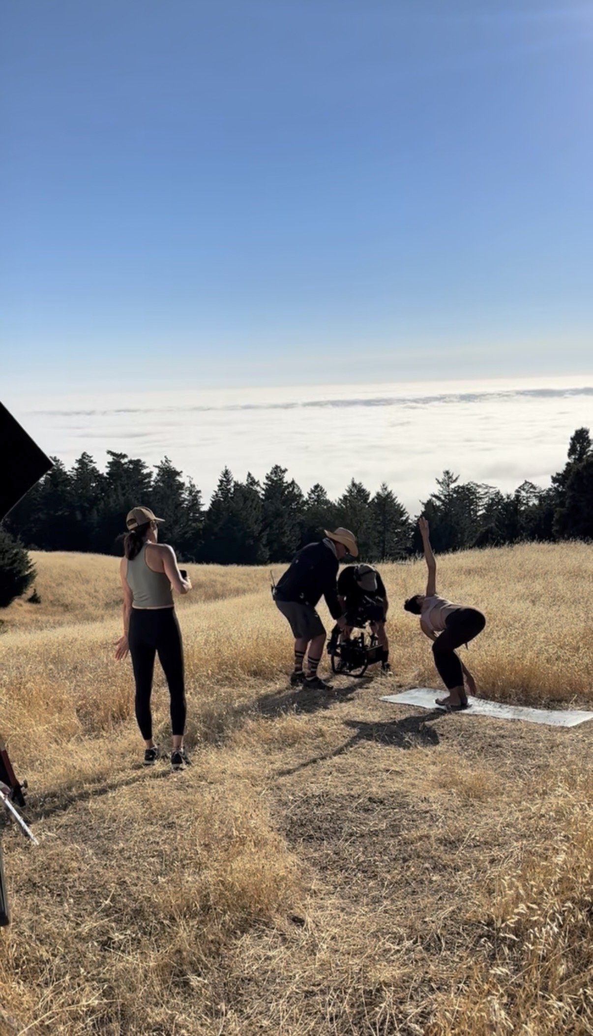 Mary Polizzotti providing movement direction for a brand photoshoot