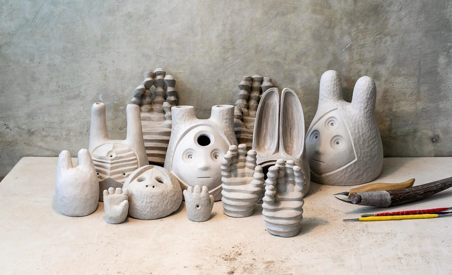  Mysterious Creatures Emerge from Recycled Materials in Sculptures by Spencer Hansen