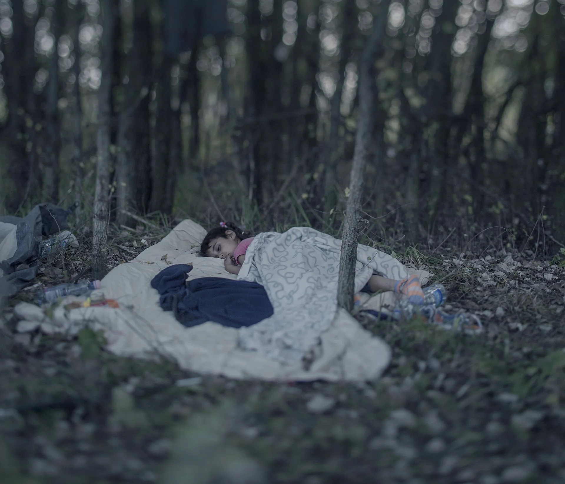 Sleeping Immigrant Girl
