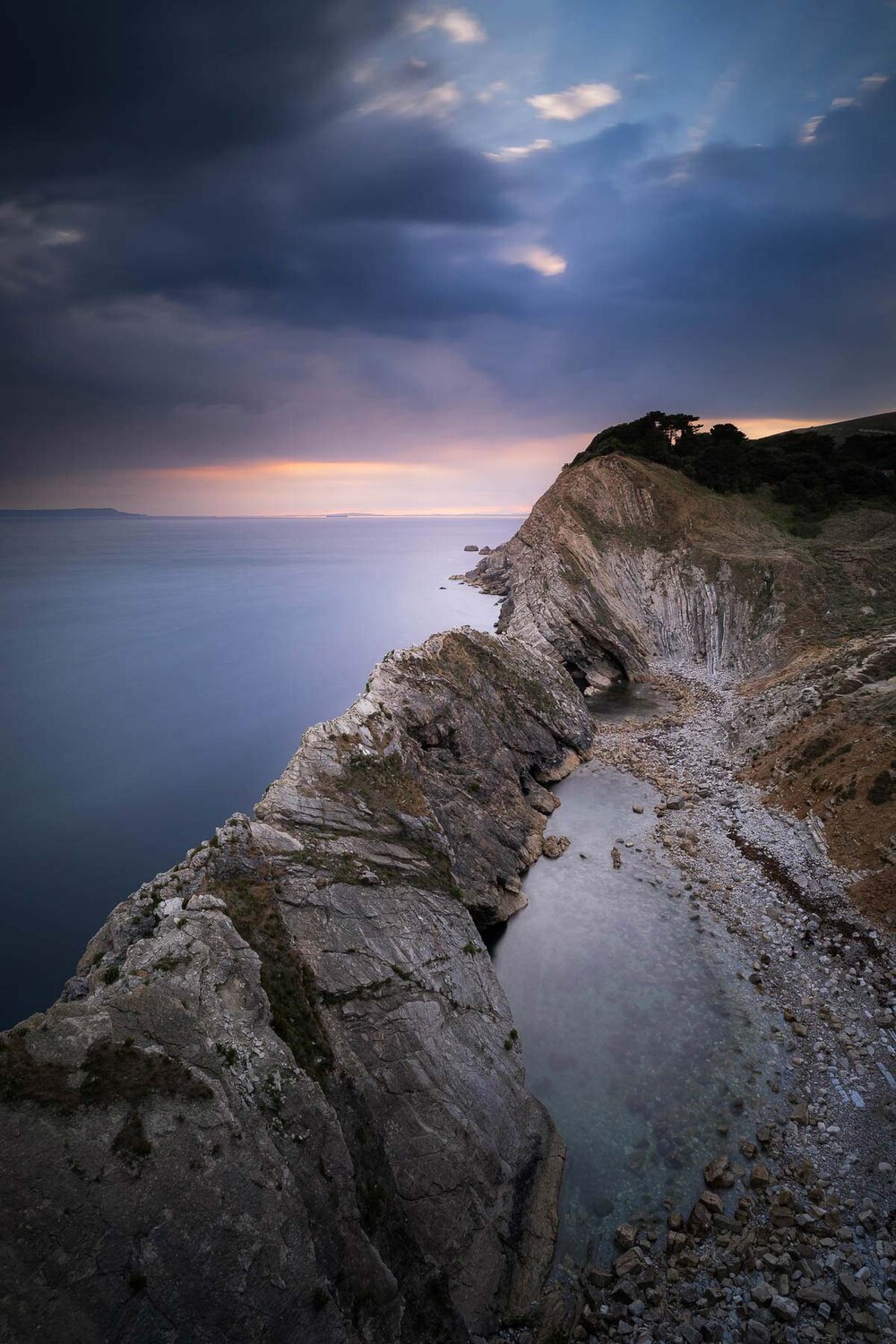 Stormy Sunset at Stair Hole, Dorset (Copy)