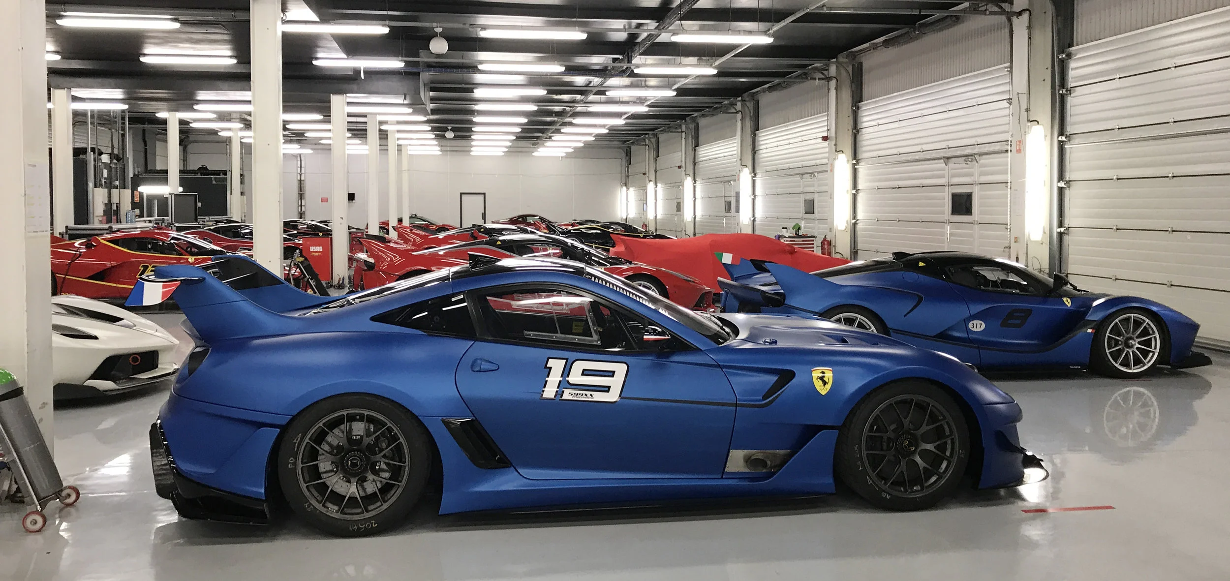 Secrets of the Ferrari FXX hanger at Silverstone