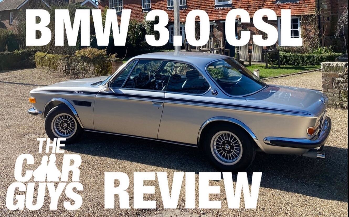 **NEW CARGUYS.TV EPISODE LIVE ON YOUTUBE**

BMW 3.0 CSL (1972) Review &ndash; Driving the &pound;200,000 Classic Road Racer 

What a treat this week, the chance to drive a freshly restored 1972 BMW 3.0 CSL - yes - the roadgoing Batmobile! 

TheCarGuy