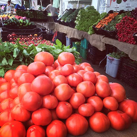 You'll still find red tomatoes at our stand for the next few weeks!
