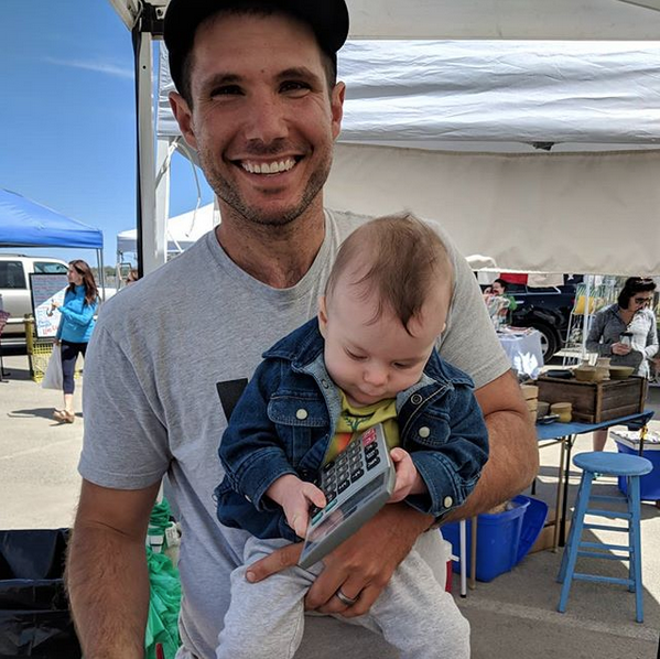  Our new cashier in training!