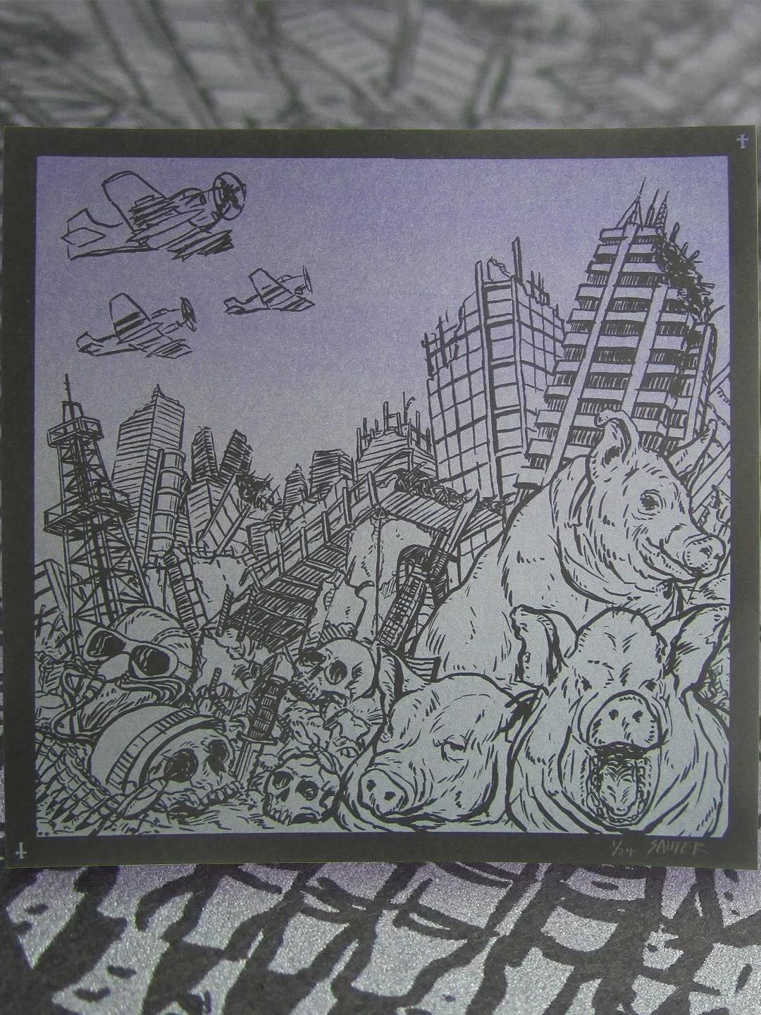 RIP Ozzy. I made this screen print inspired by the song War Pigs for a rock themed poster show 10 years ago. I always feel a little weird about how the news of a celebrity passing kind of turns into a social media event, but Ozzy&rsquo;s music, both 