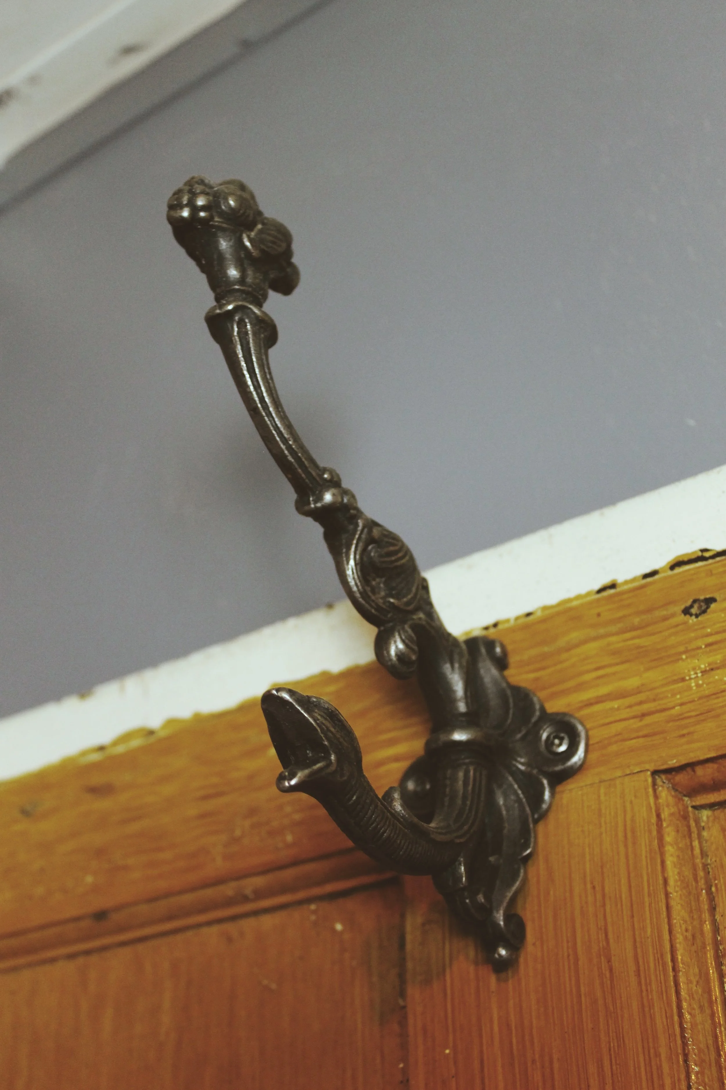 Heavy Ornate Serpent Coat Hook