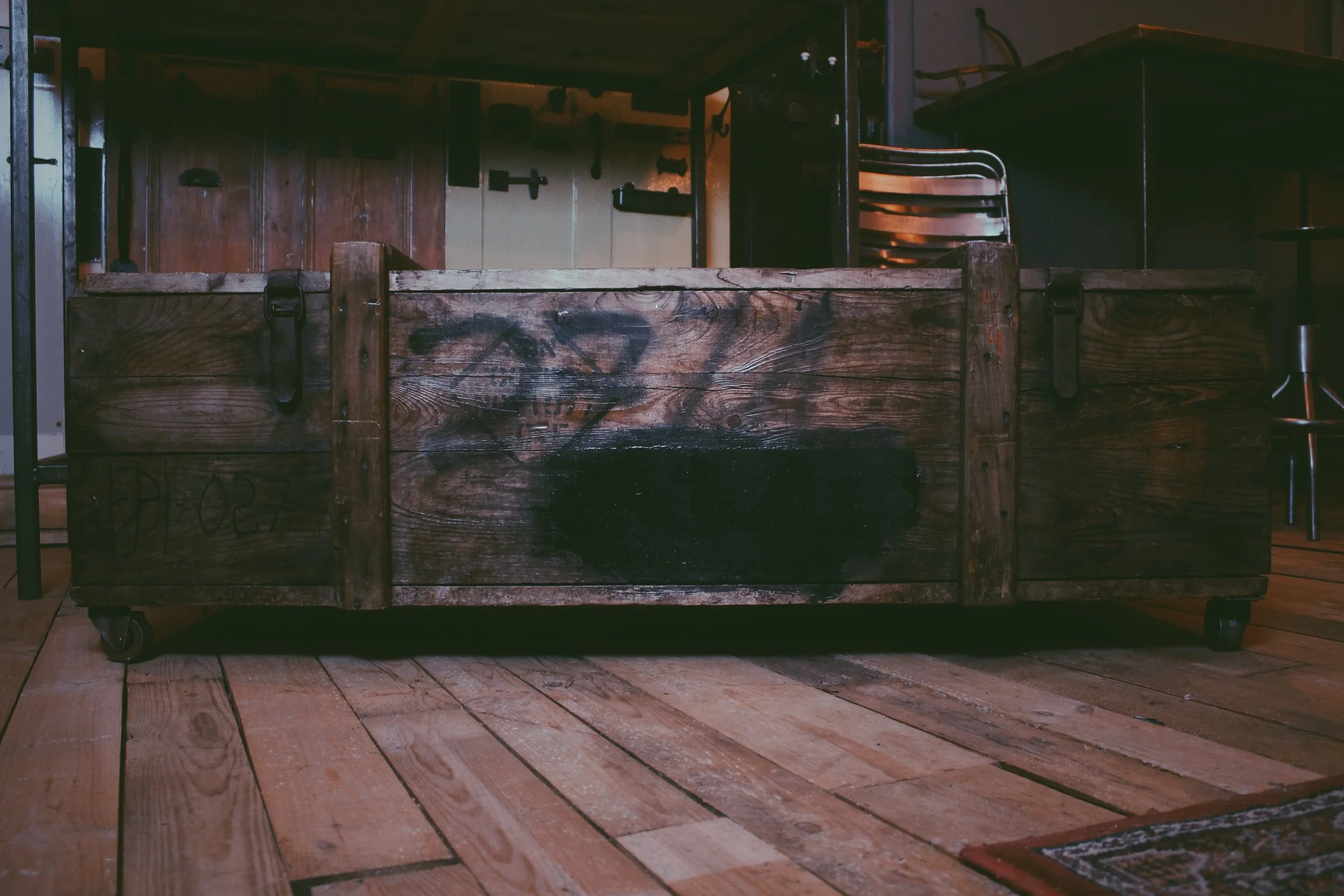 Wooden Gun Crate Coffee Table