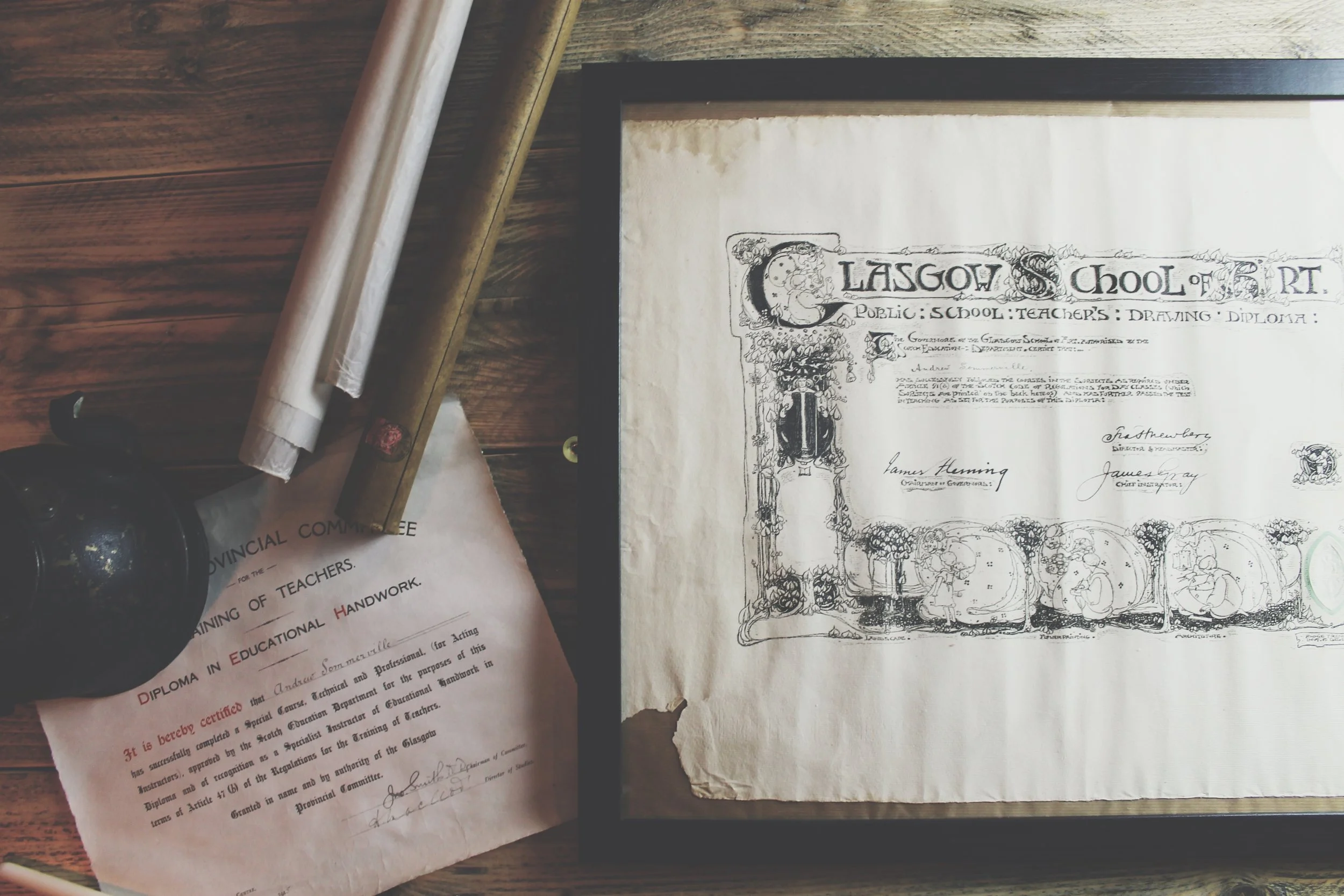 1912 Glasgow School of Art Diploma