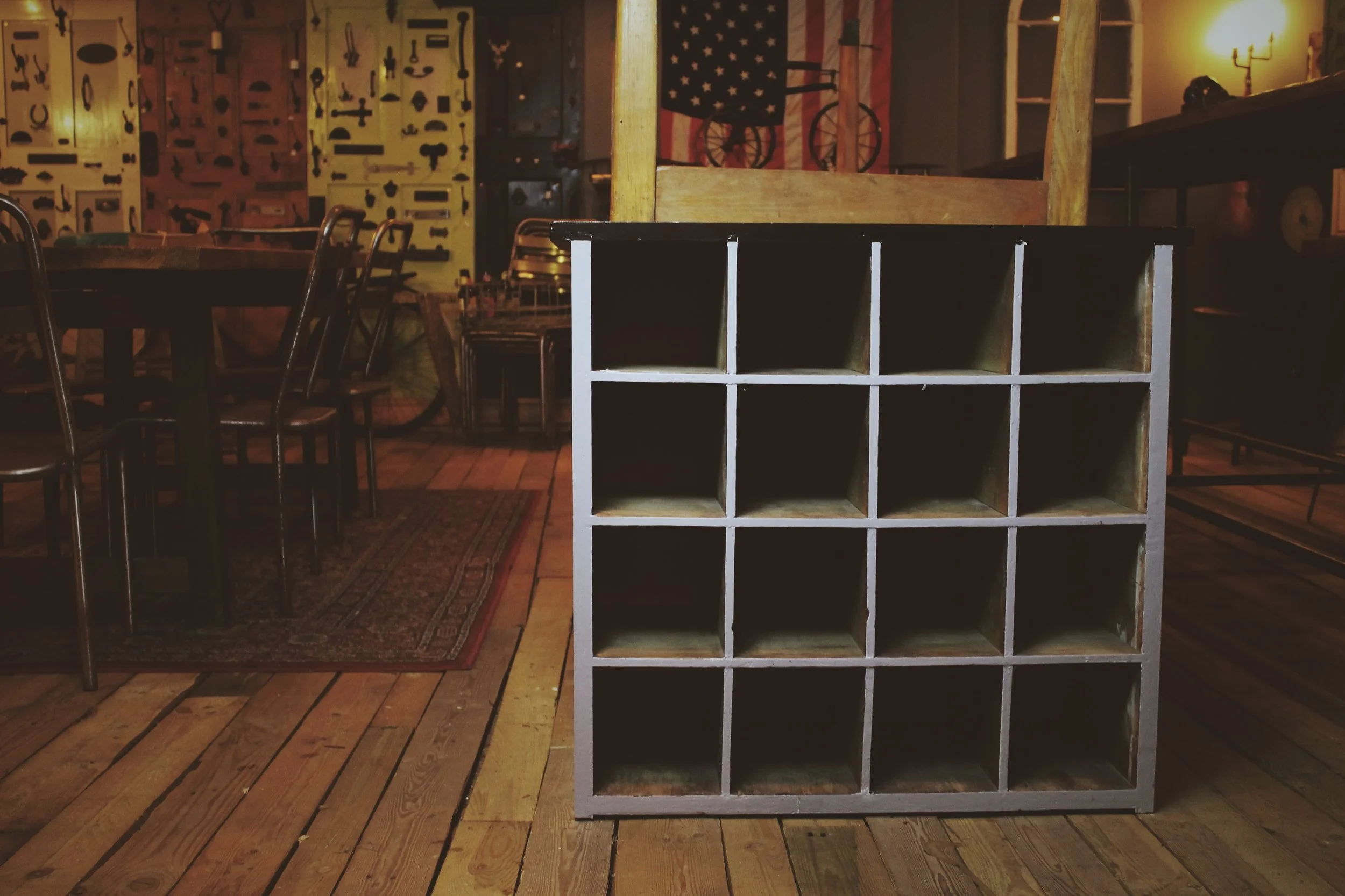 Wooden Pigeon Hole Unit