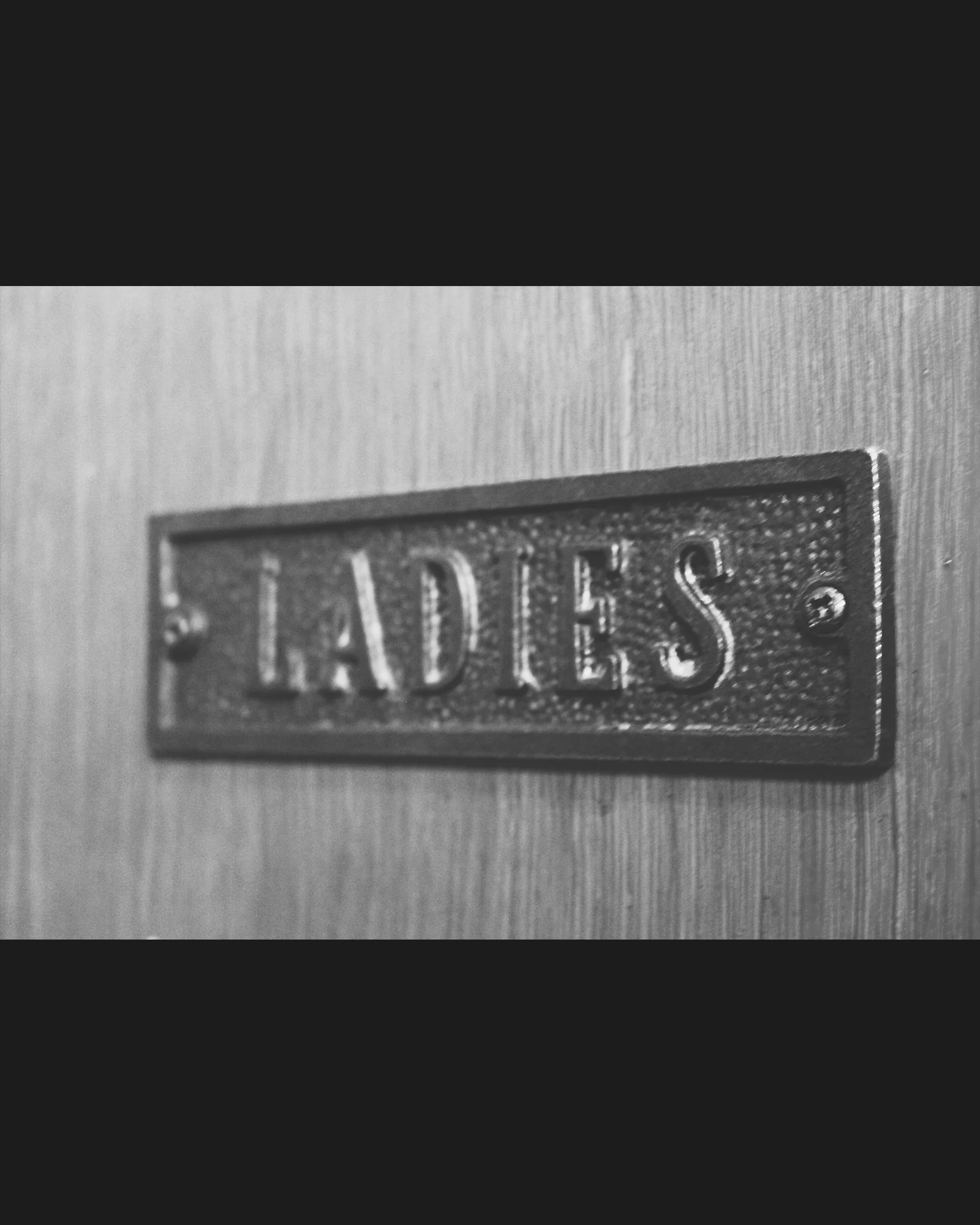 Ladies Toilet Sign Plaque