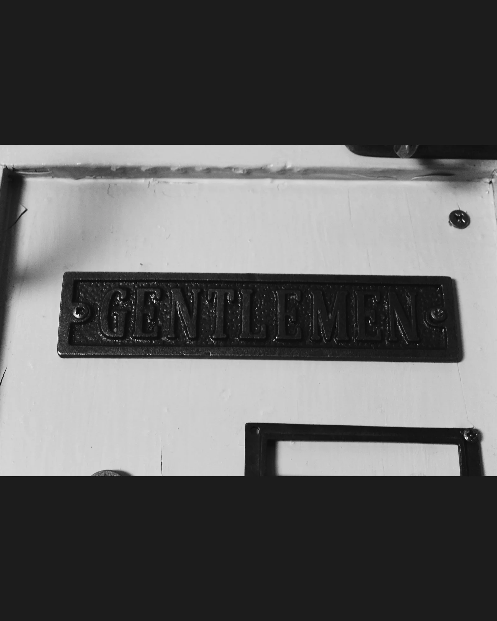 Gentlemen Sign 177mm x 40mm