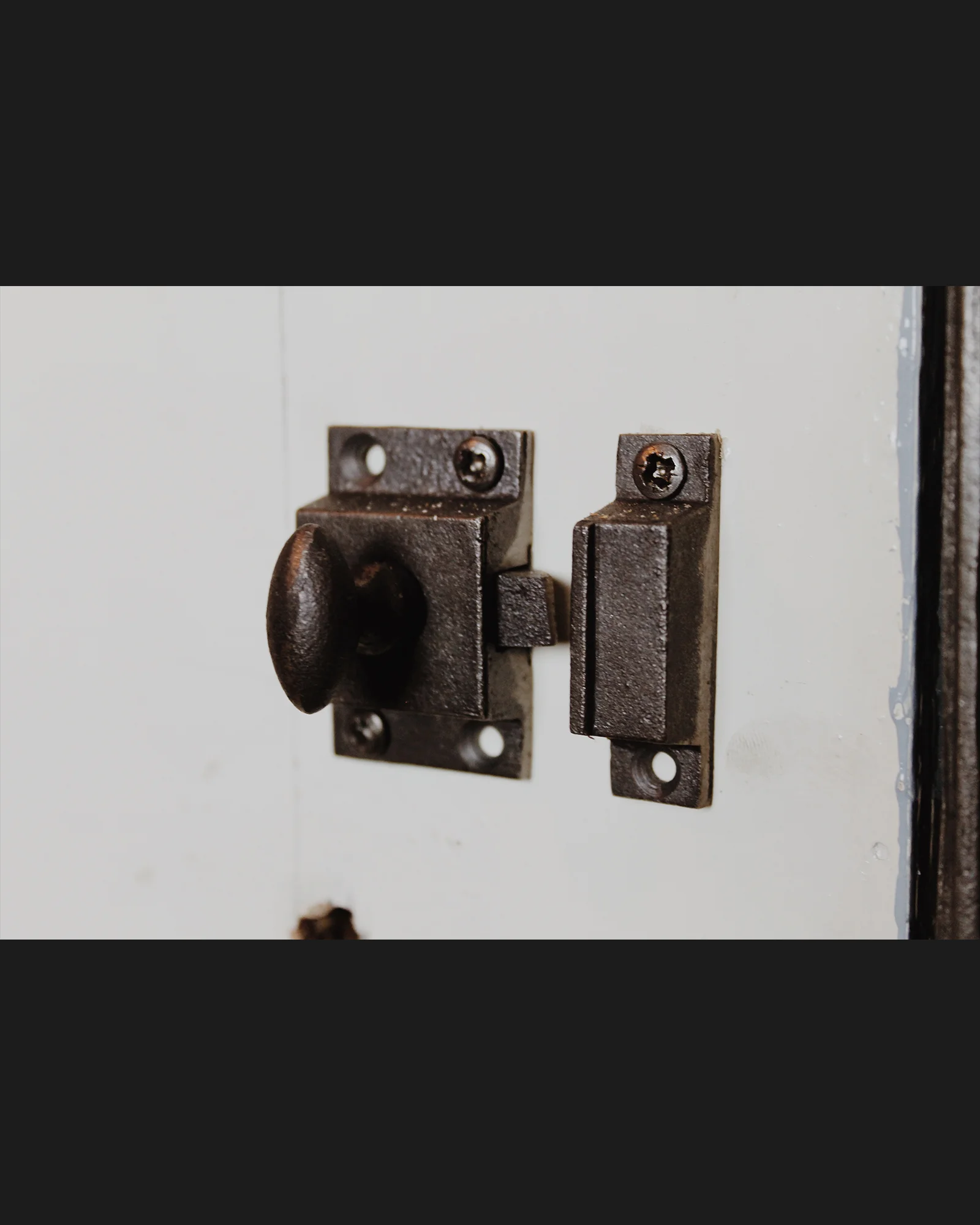 Cast Cupboard Iron Catch 50mm