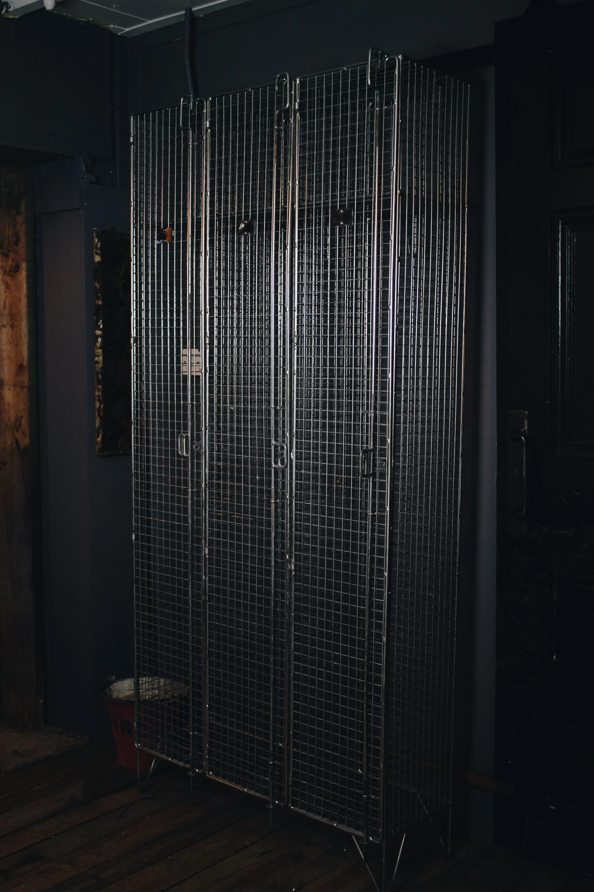 Vintage Triple Wire School Lockers