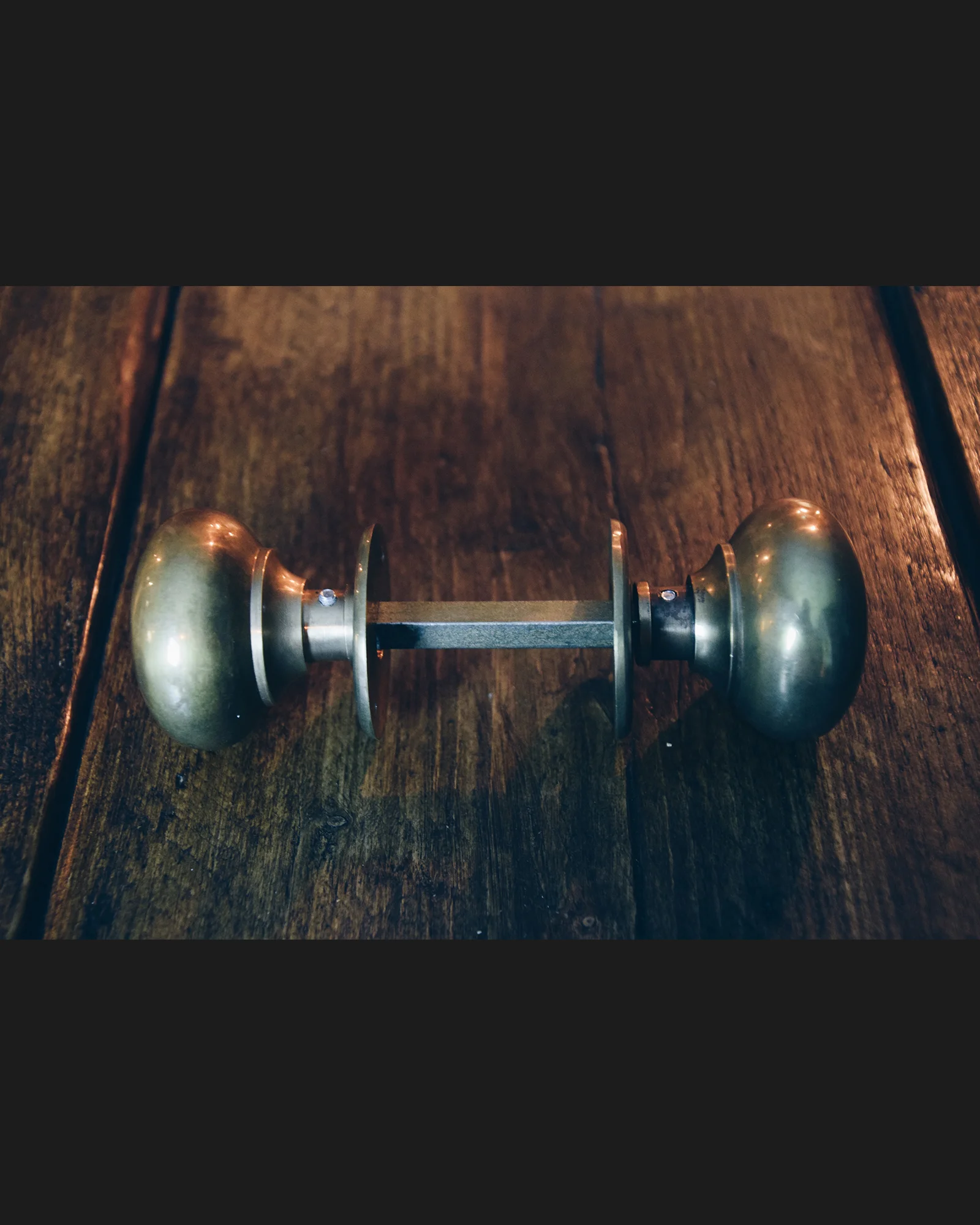 Antique Brass Door Knob Set