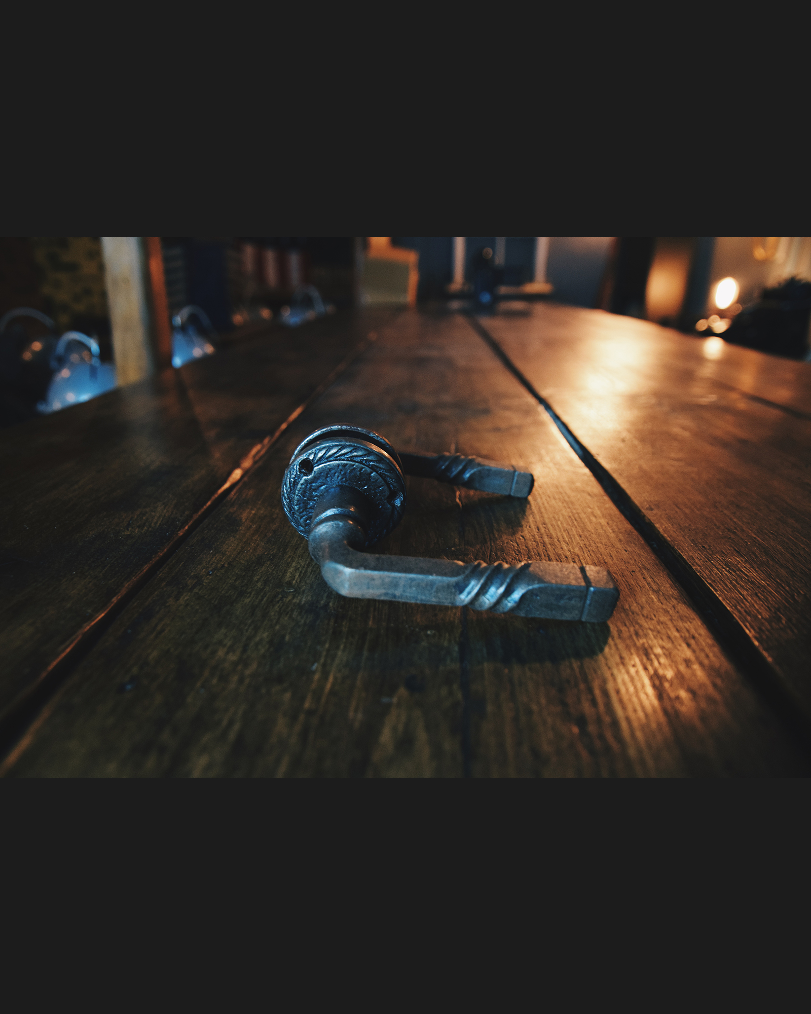 Twisted Rope Lever Handle (Antique Iron)