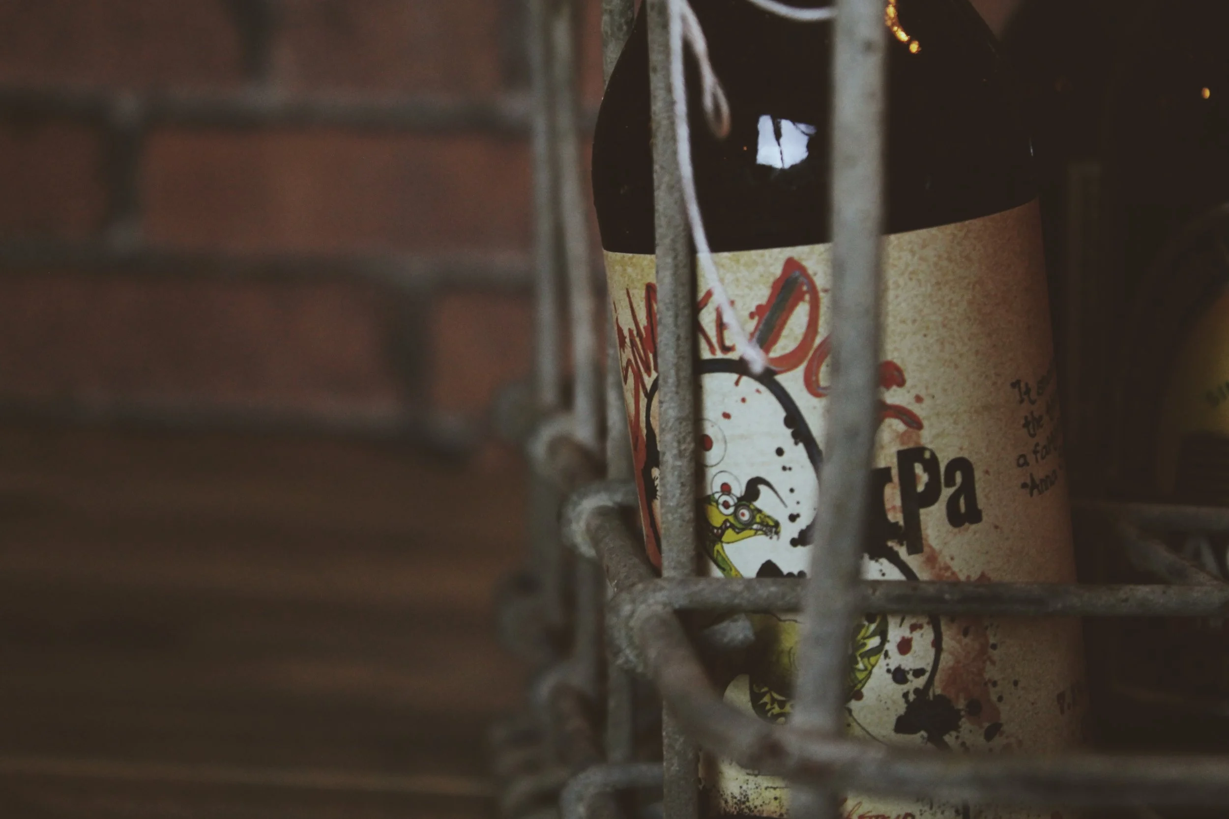 Vintage Metal Milk Crate (Beer Crate)