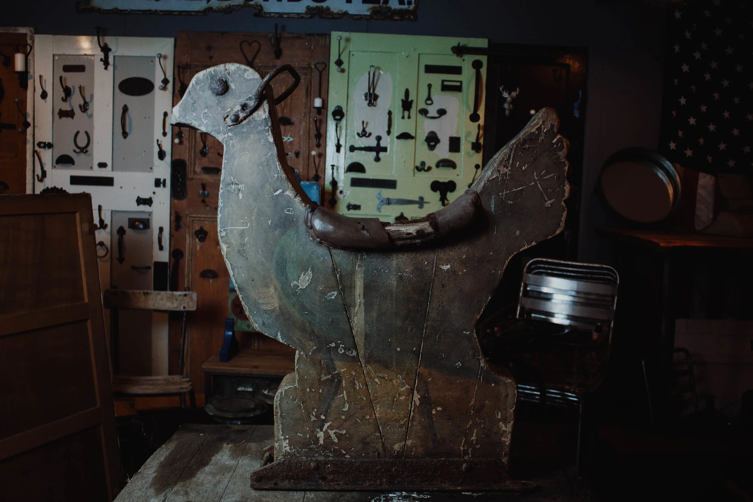 1910 Fairgorund ride in the style of a chicken