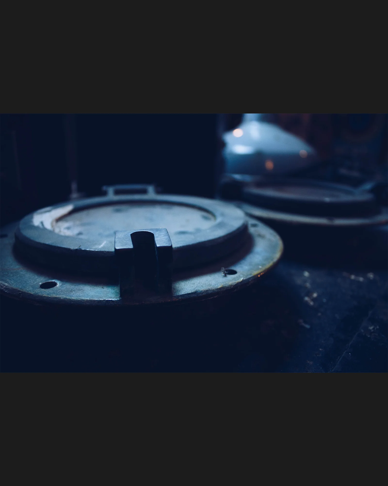 Pair of Antique Solid Brass Port Holes