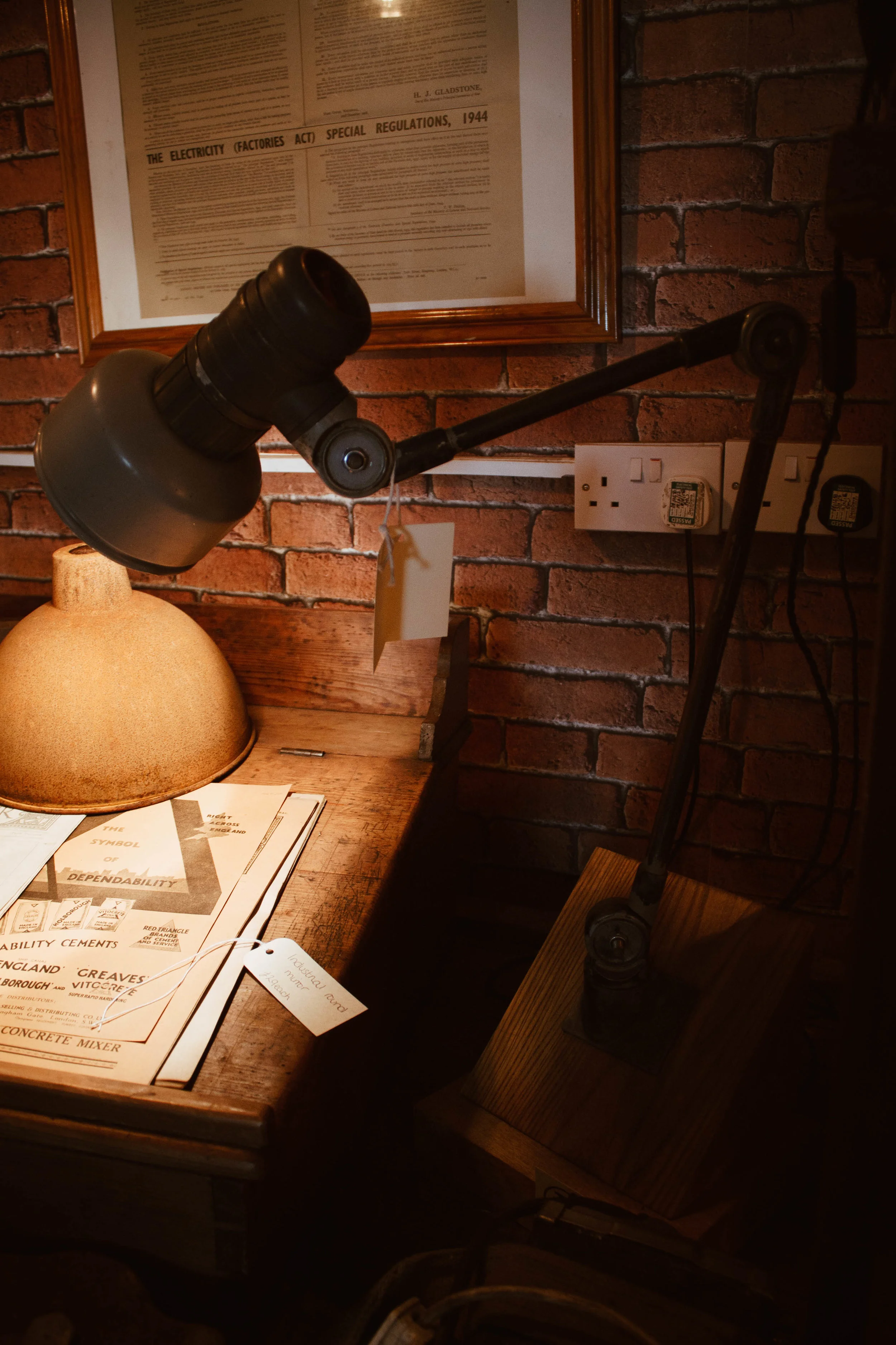 50/60's Draftmens Light on Draftsmens Board Inspired Base