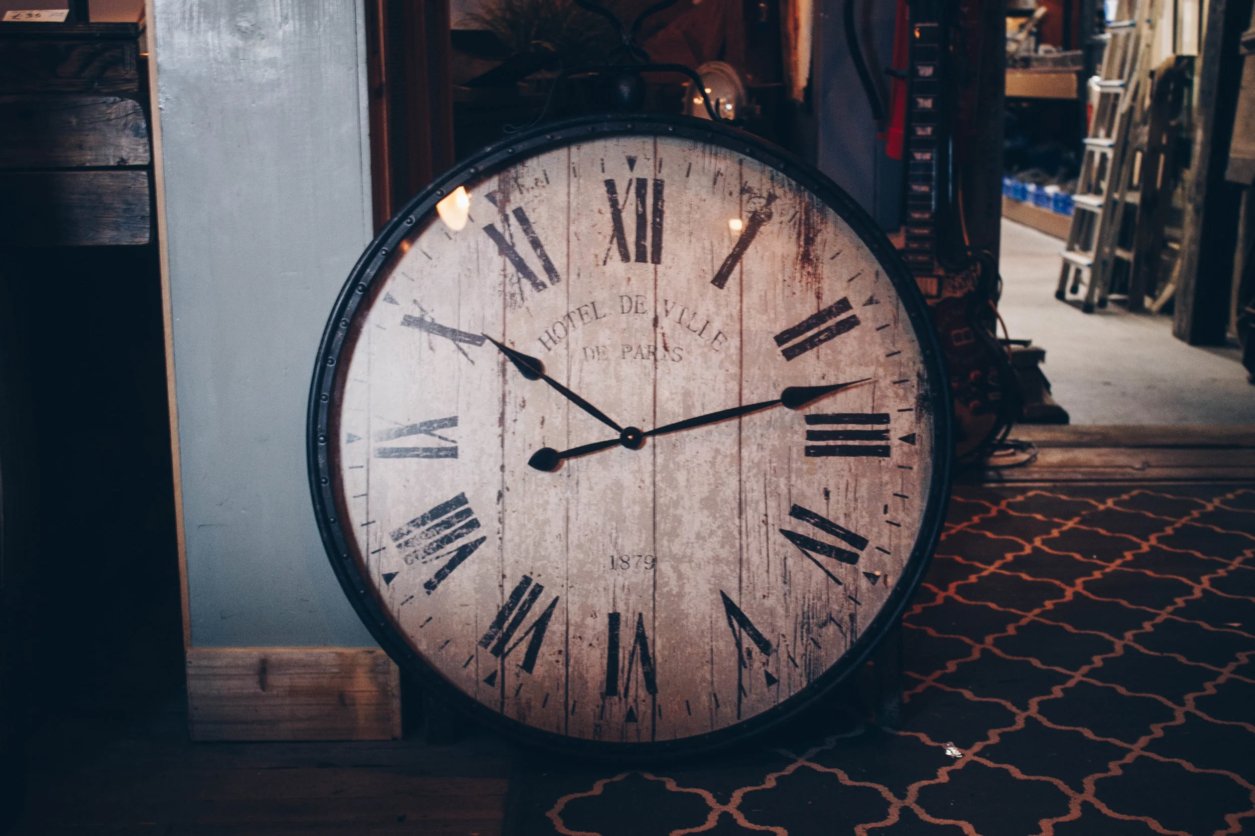 Large Pocket Watch Style Wall Clock (30" Diameter)
