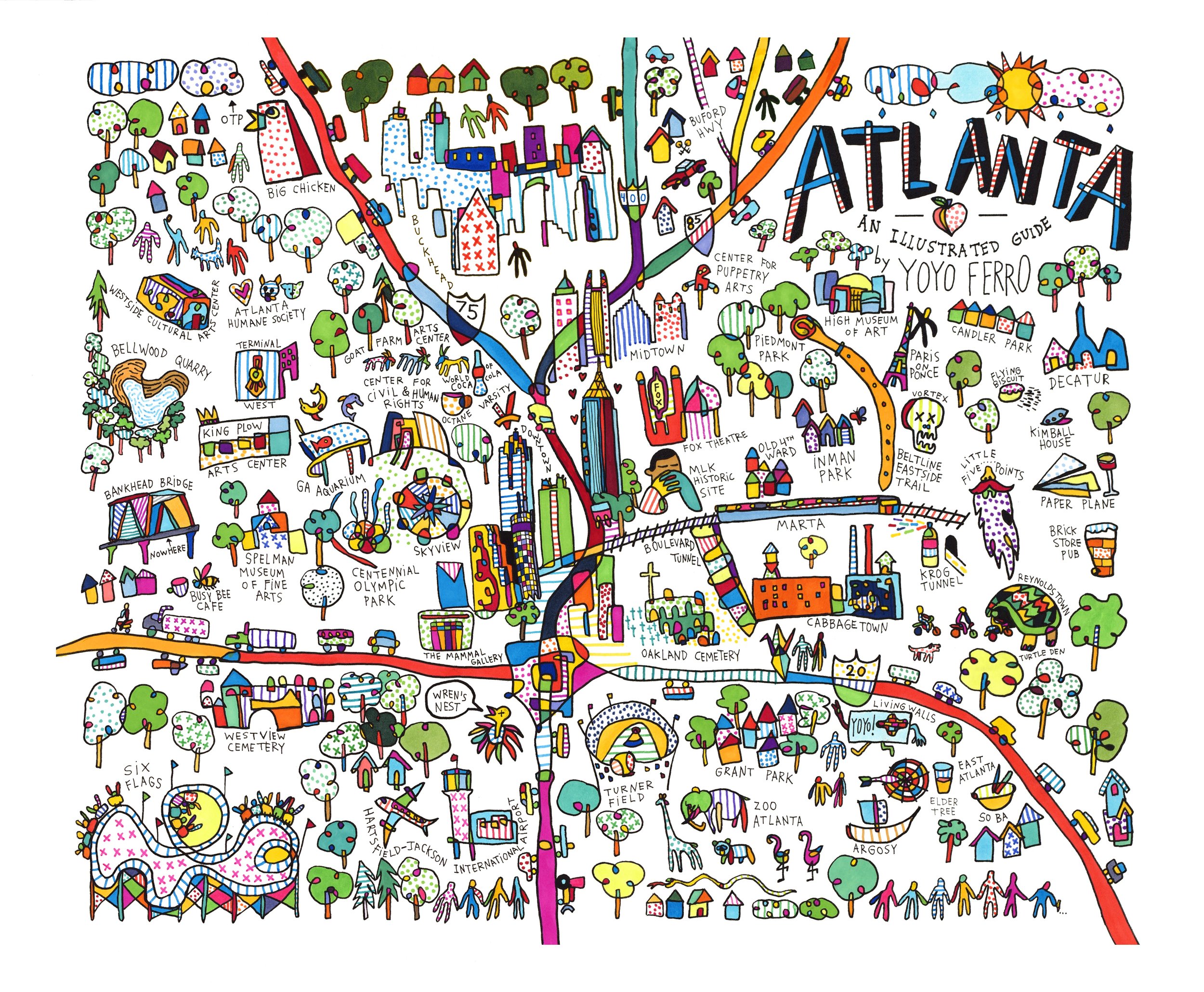 Atlanta Map for Creative Loafing Atlanta , 2015 BUY PRINT