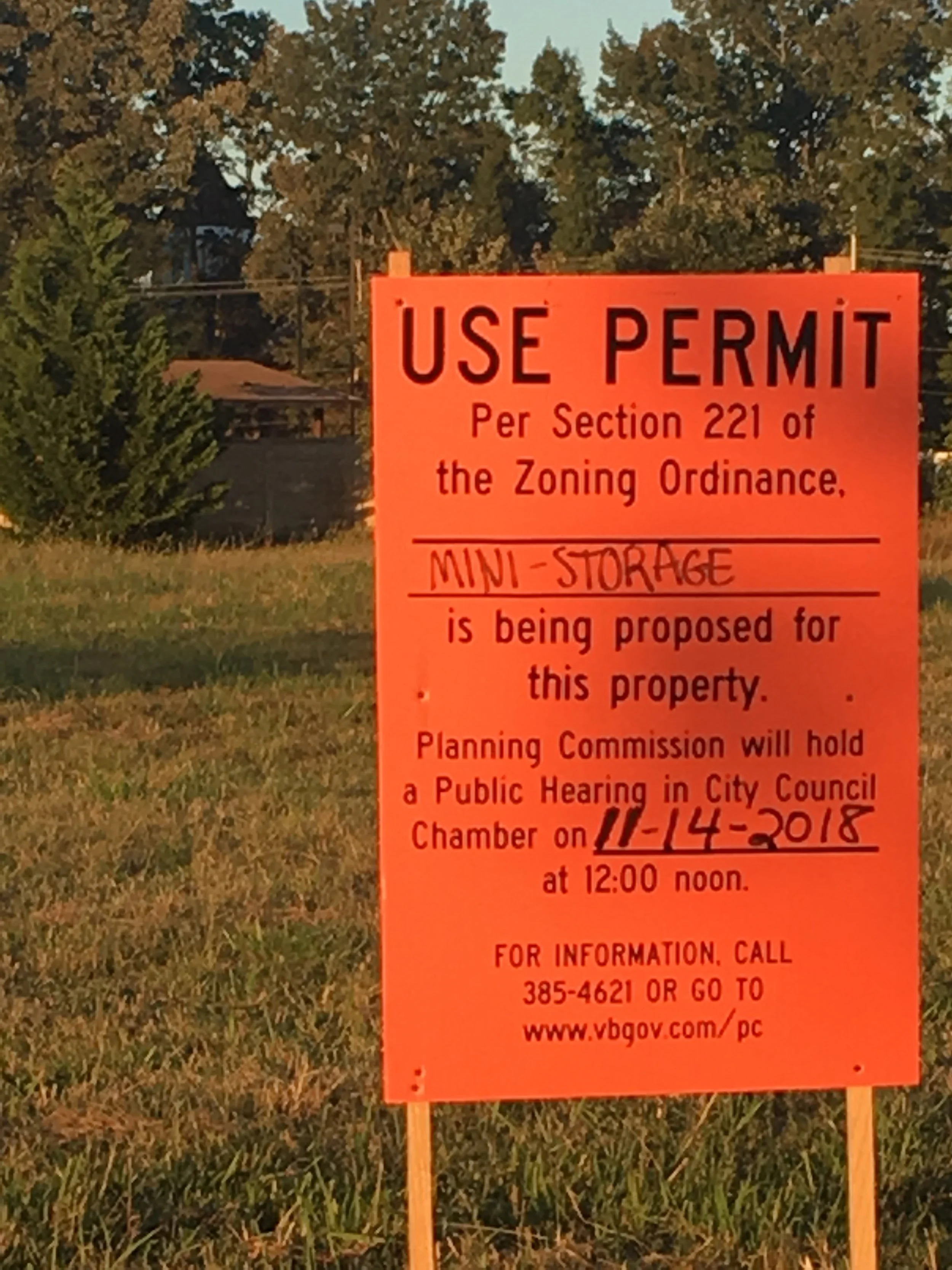 Mini Storage Proposed near Lago Mar