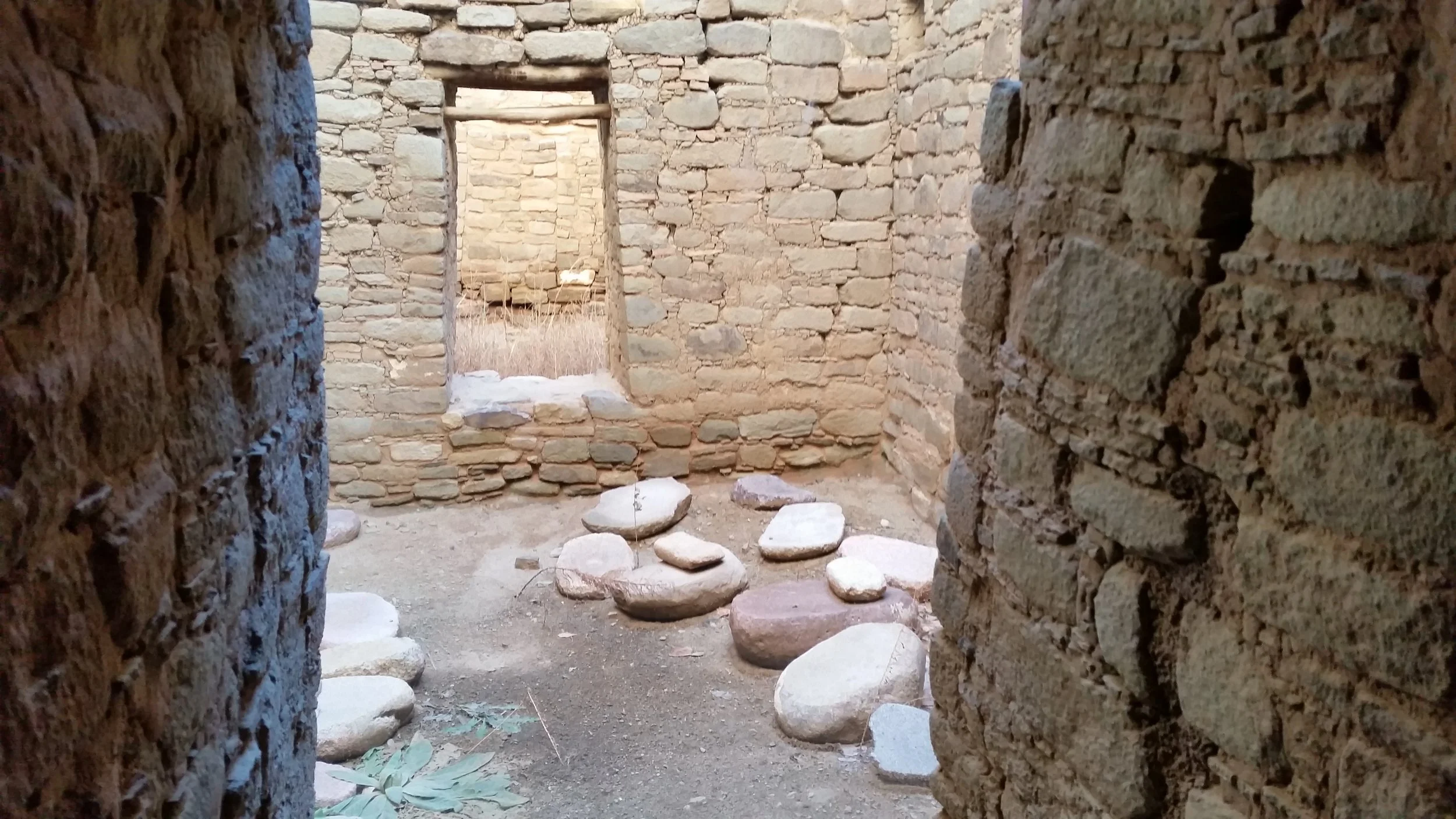Interior courtyard. Aztec Ruins, Aztec NM
