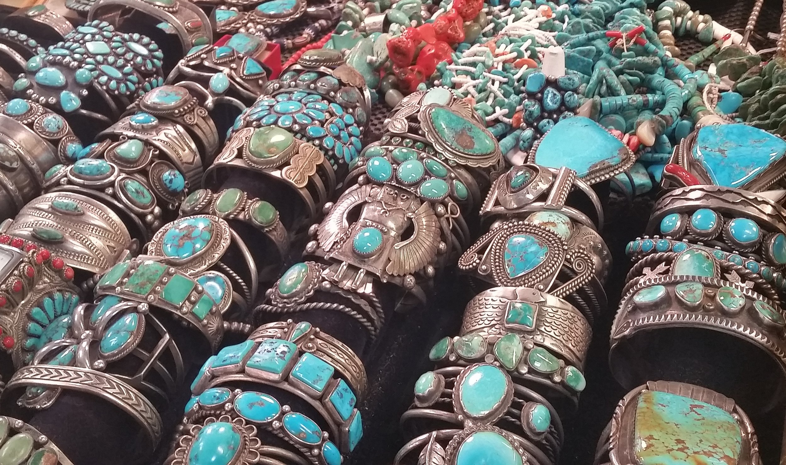 Vintage Blue Gem Turquoise Bracelet  Hoels Indian Shop
