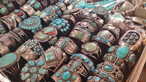Fred Harvey Child's Heavy Navajo Turquoise Bracelet