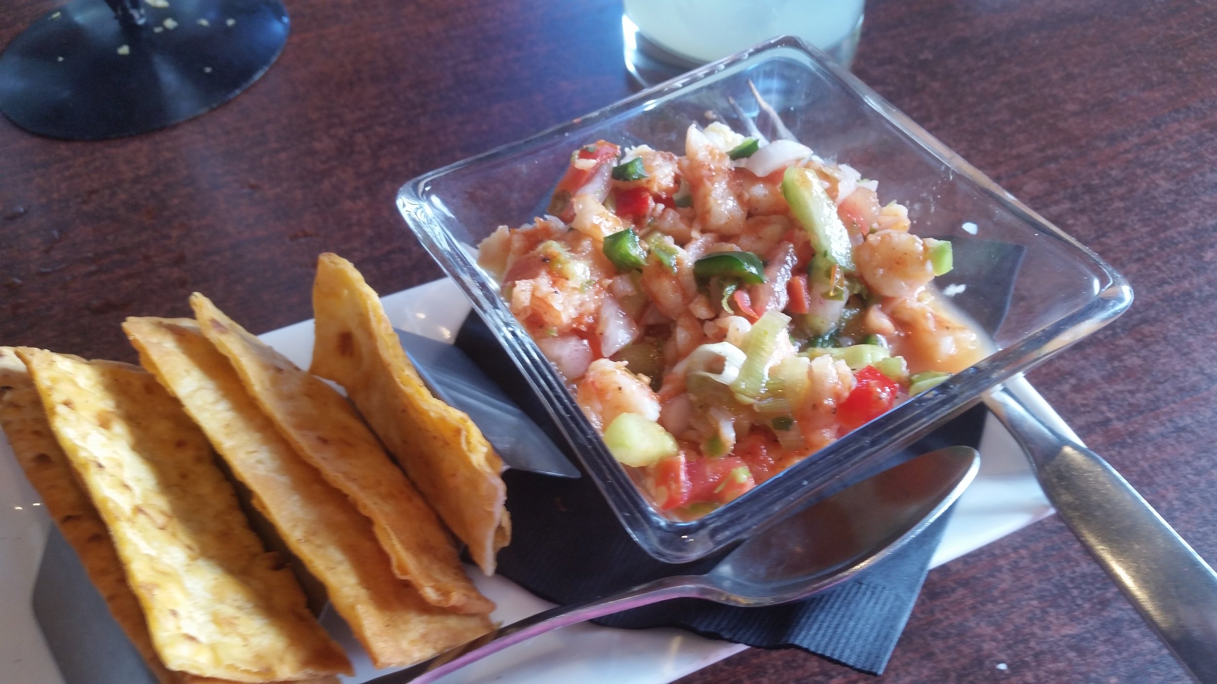 Ceviche at Zacatecas in Albuquerque